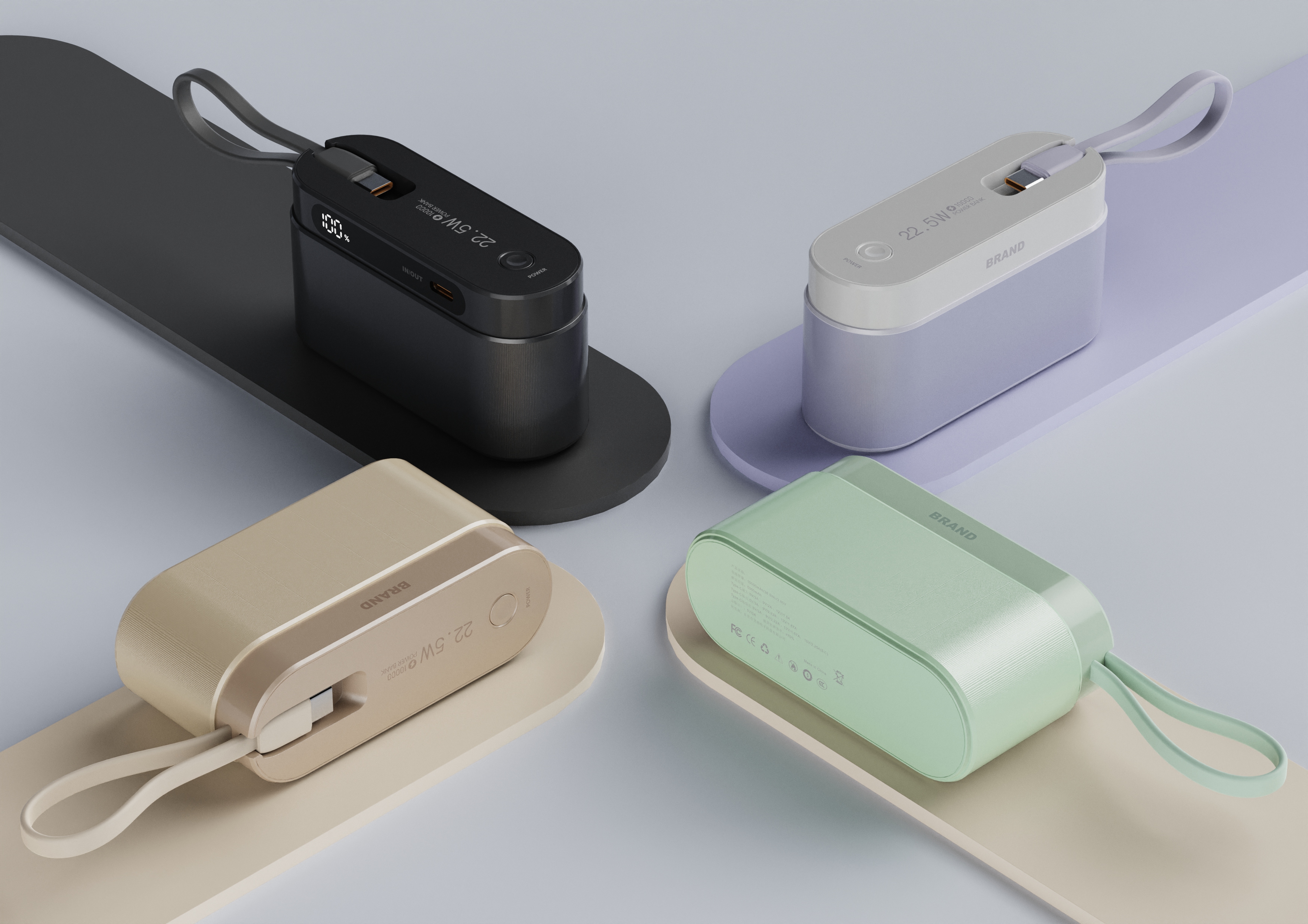 Electronics，portable source，portable battery，geometric modeling ，