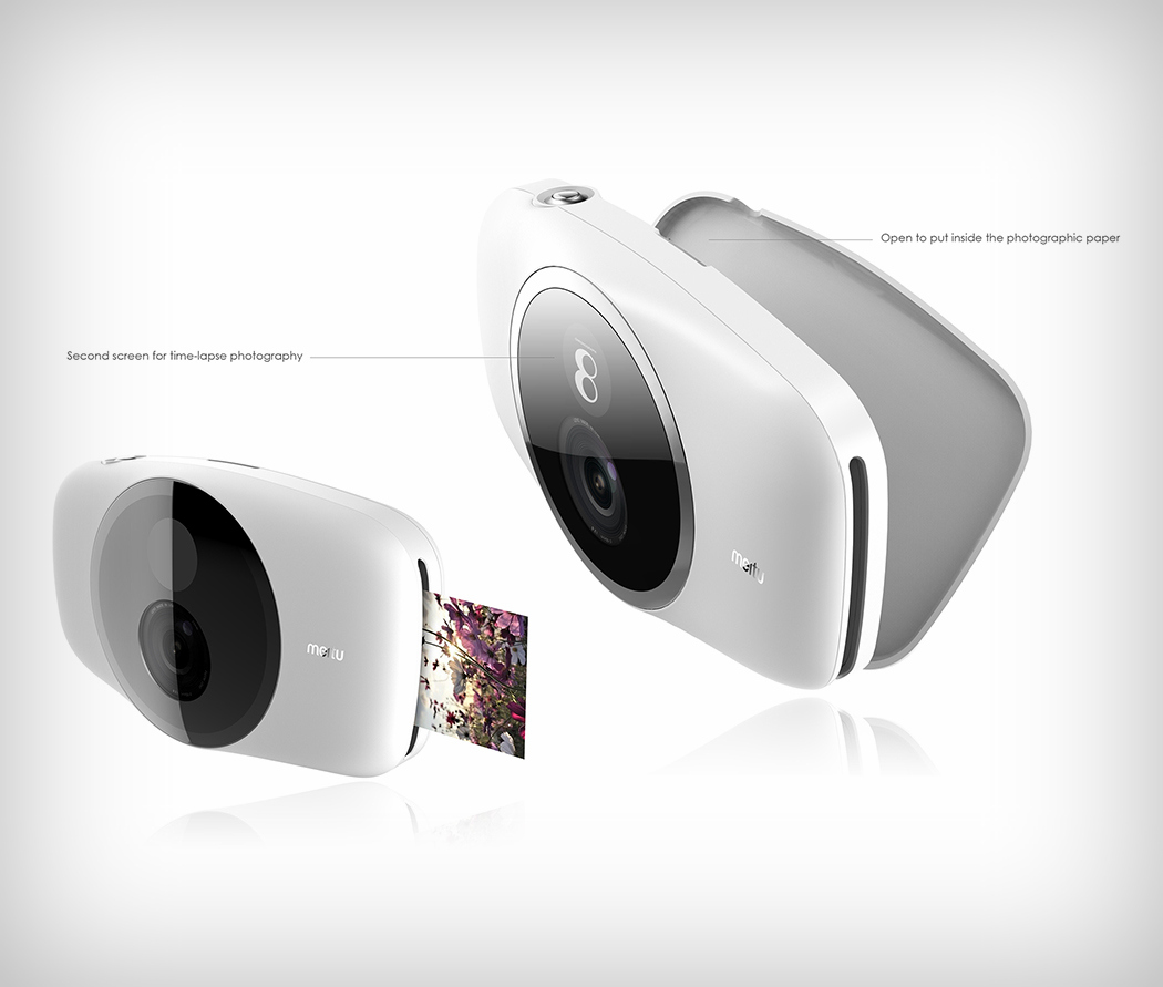 Polaroid，Macaroon，white，camera，HALO，