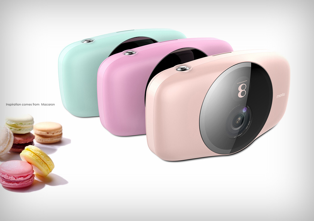 Polaroid，Macaroon，white，camera，HALO，