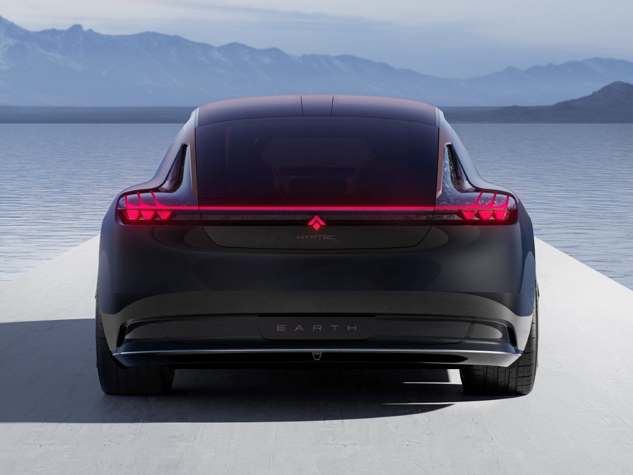 organic aesthetics，Hyptec Earth，Concept electric car，Sustainable design，Matte texture，