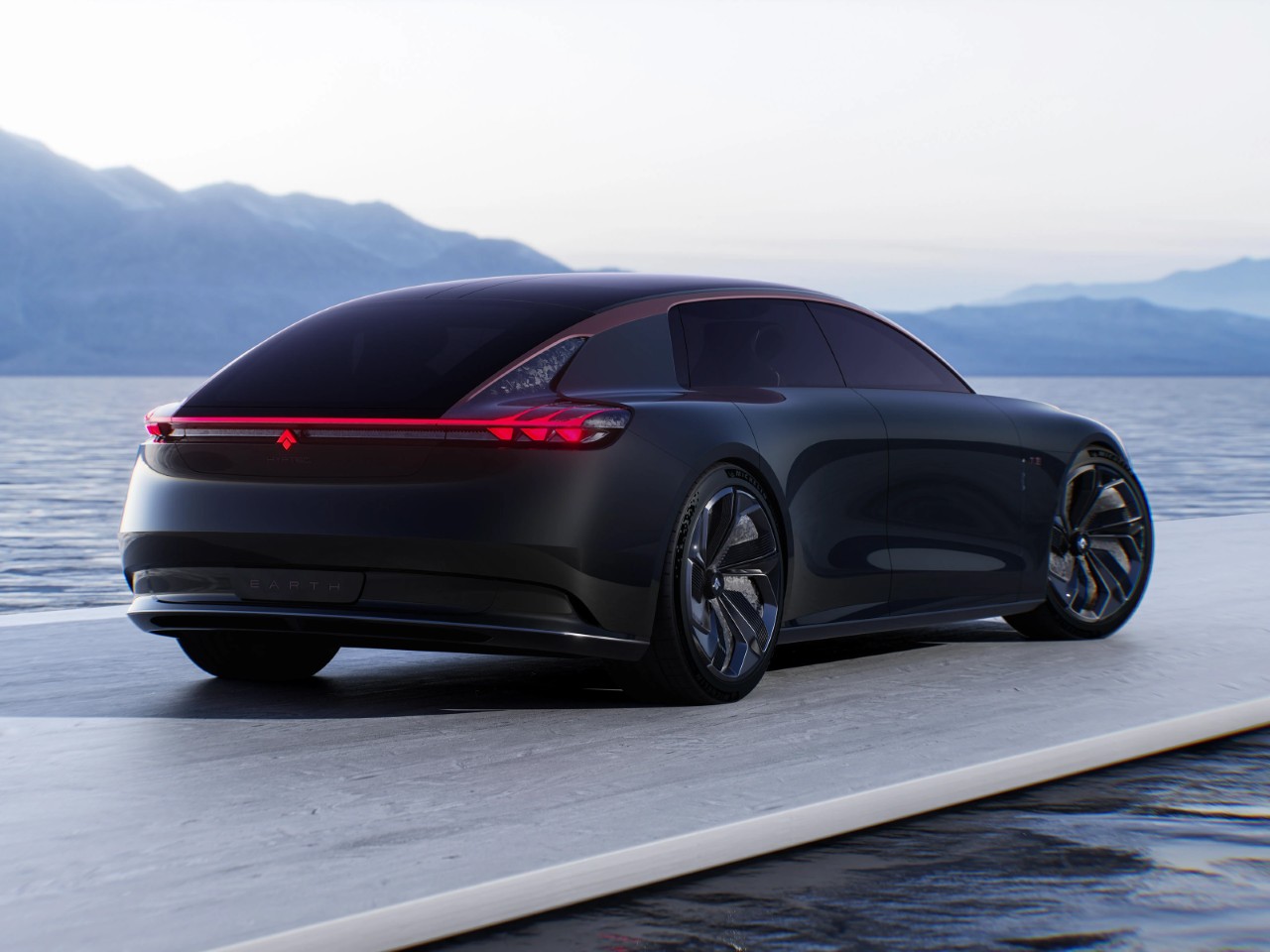 organic aesthetics，Hyptec Earth，Concept electric car，Sustainable design，Matte texture，