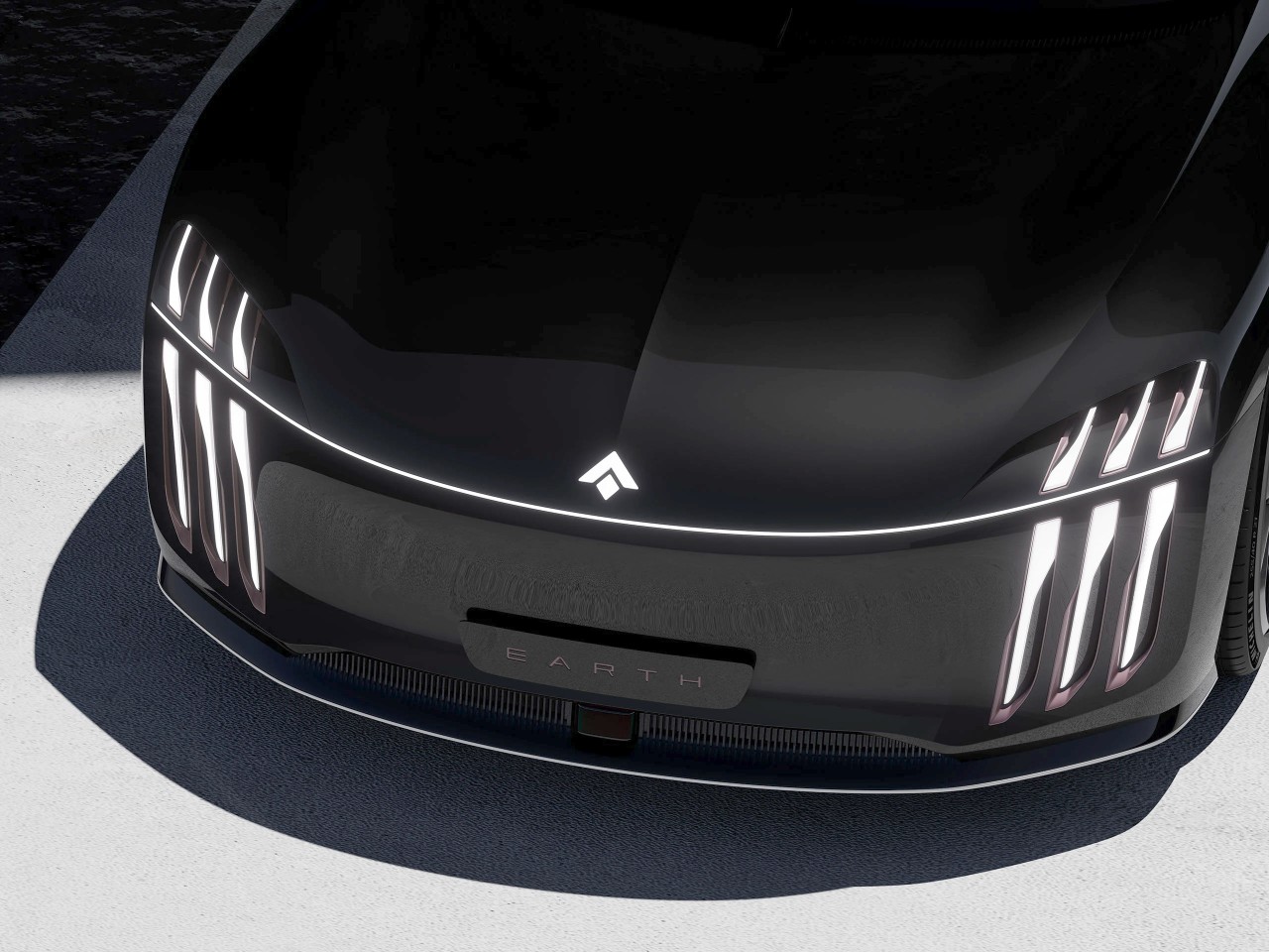 organic aesthetics，Hyptec Earth，Concept electric car，Sustainable design，Matte texture，