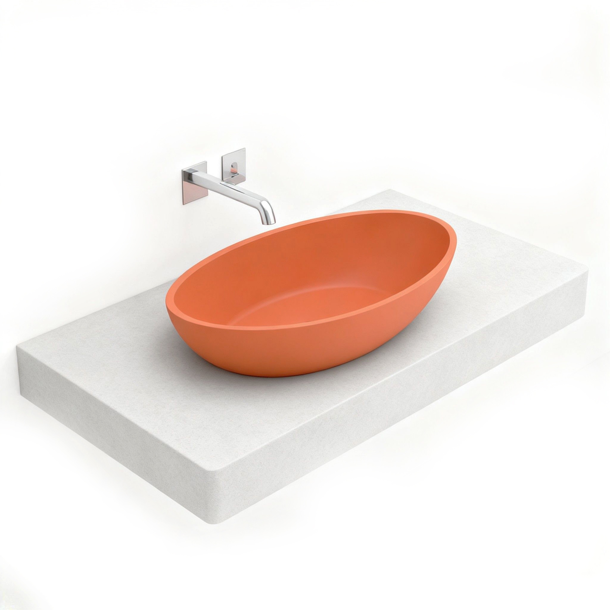 Cement wash basin，Bathroom decoration，Bathroom Cabinet Wash Basin，Restroom decoration，Industrial wind bathroom design，Bathroom wash basin effect，