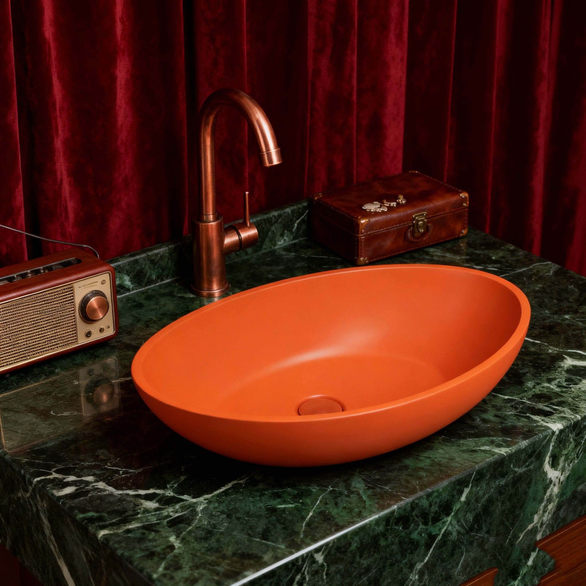 Cement wash basin，Bathroom decoration，Bathroom Cabinet Wash Basin，Restroom decoration，Industrial wind bathroom design，Bathroom wash basin effect，