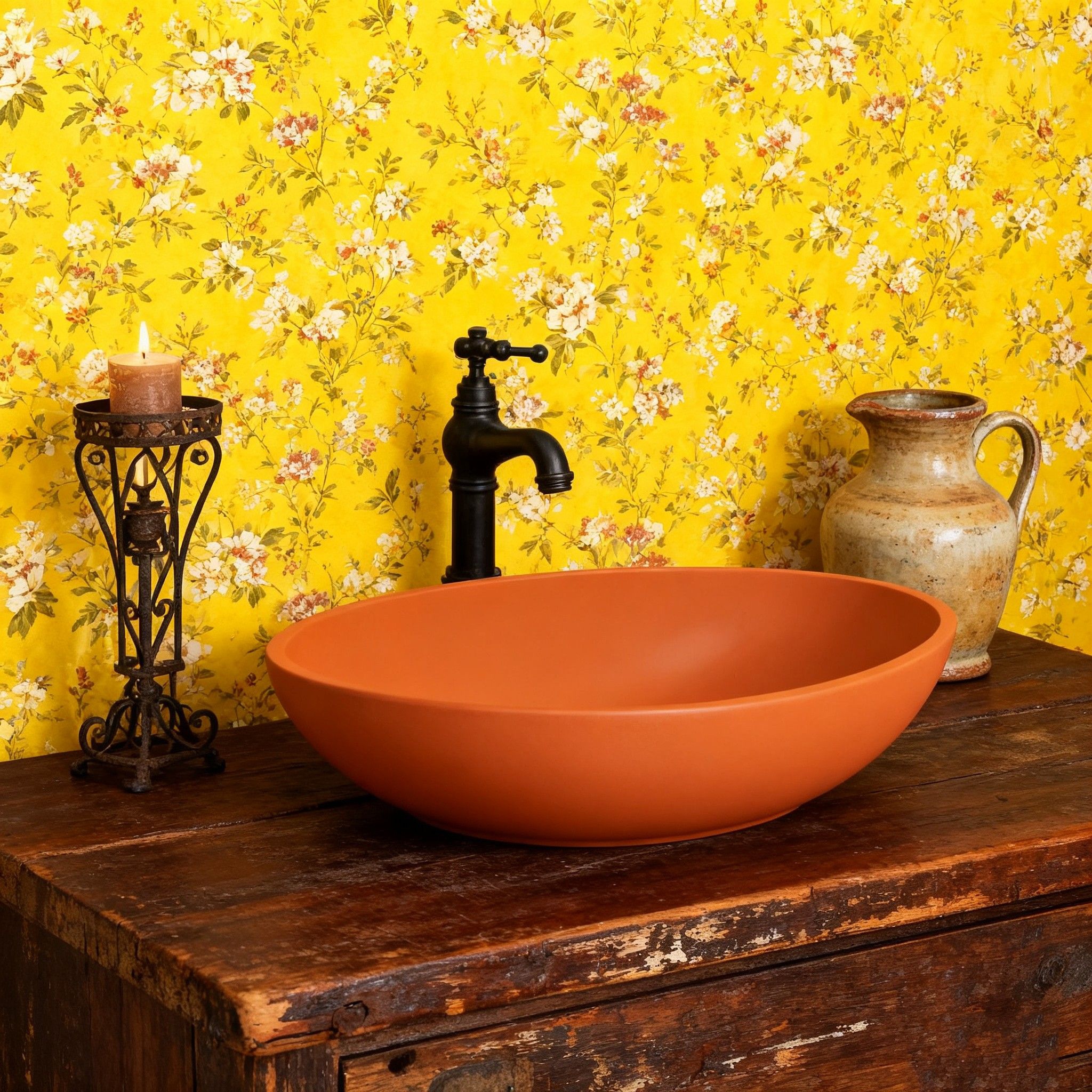 Cement wash basin，Bathroom decoration，Bathroom Cabinet Wash Basin，Restroom decoration，Industrial wind bathroom design，Bathroom wash basin effect，