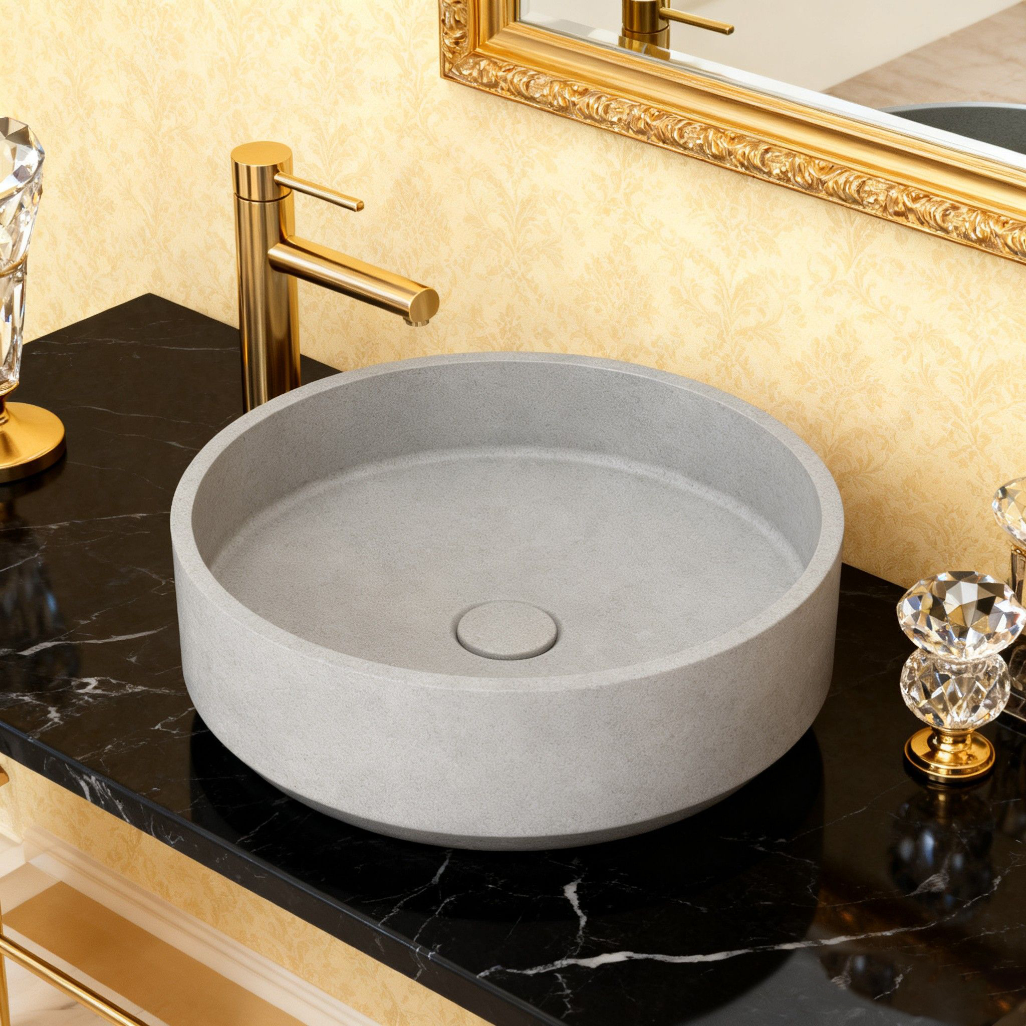 Cement wash basin，