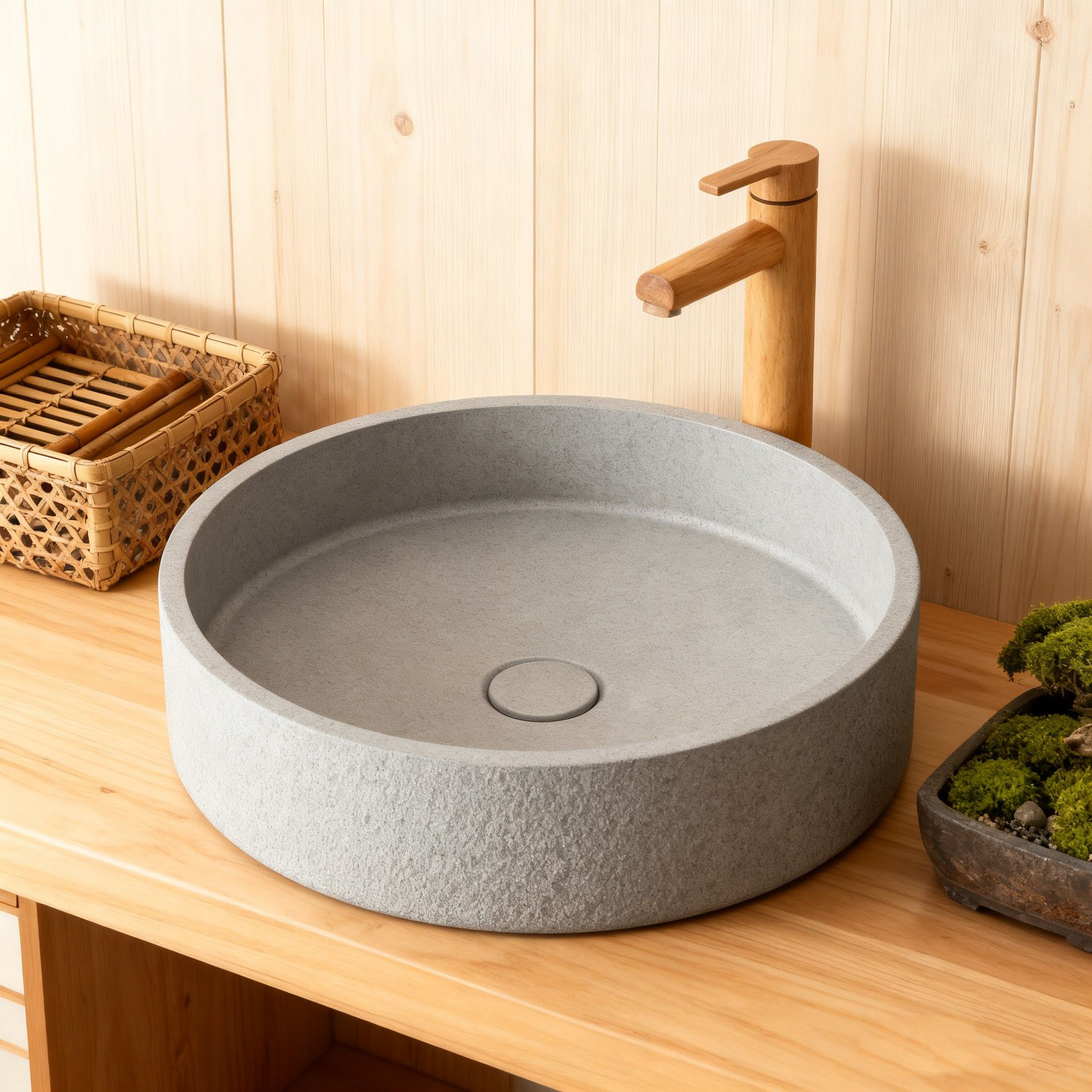 Cement wash basin，