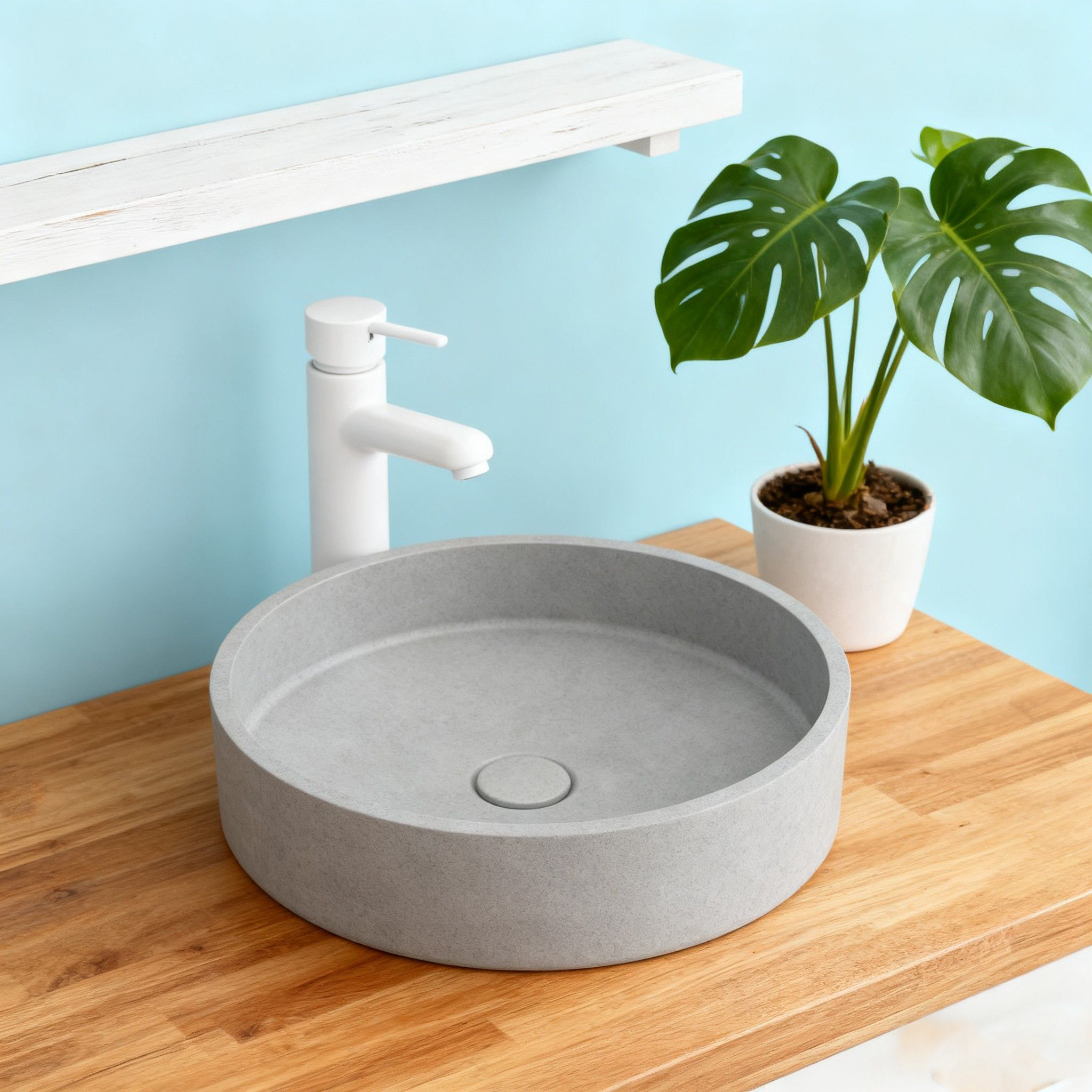 Cement wash basin，