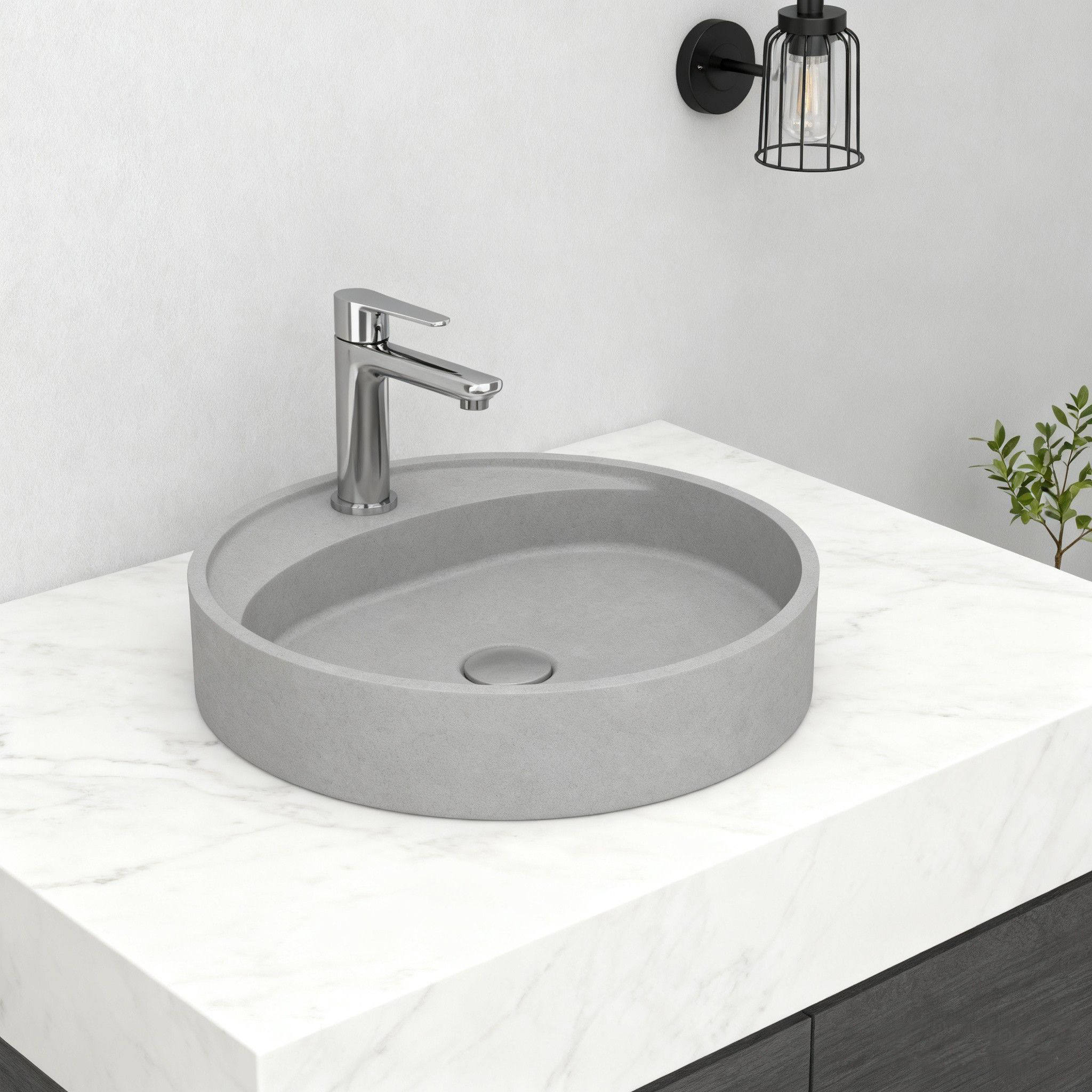 Cement wash basin，