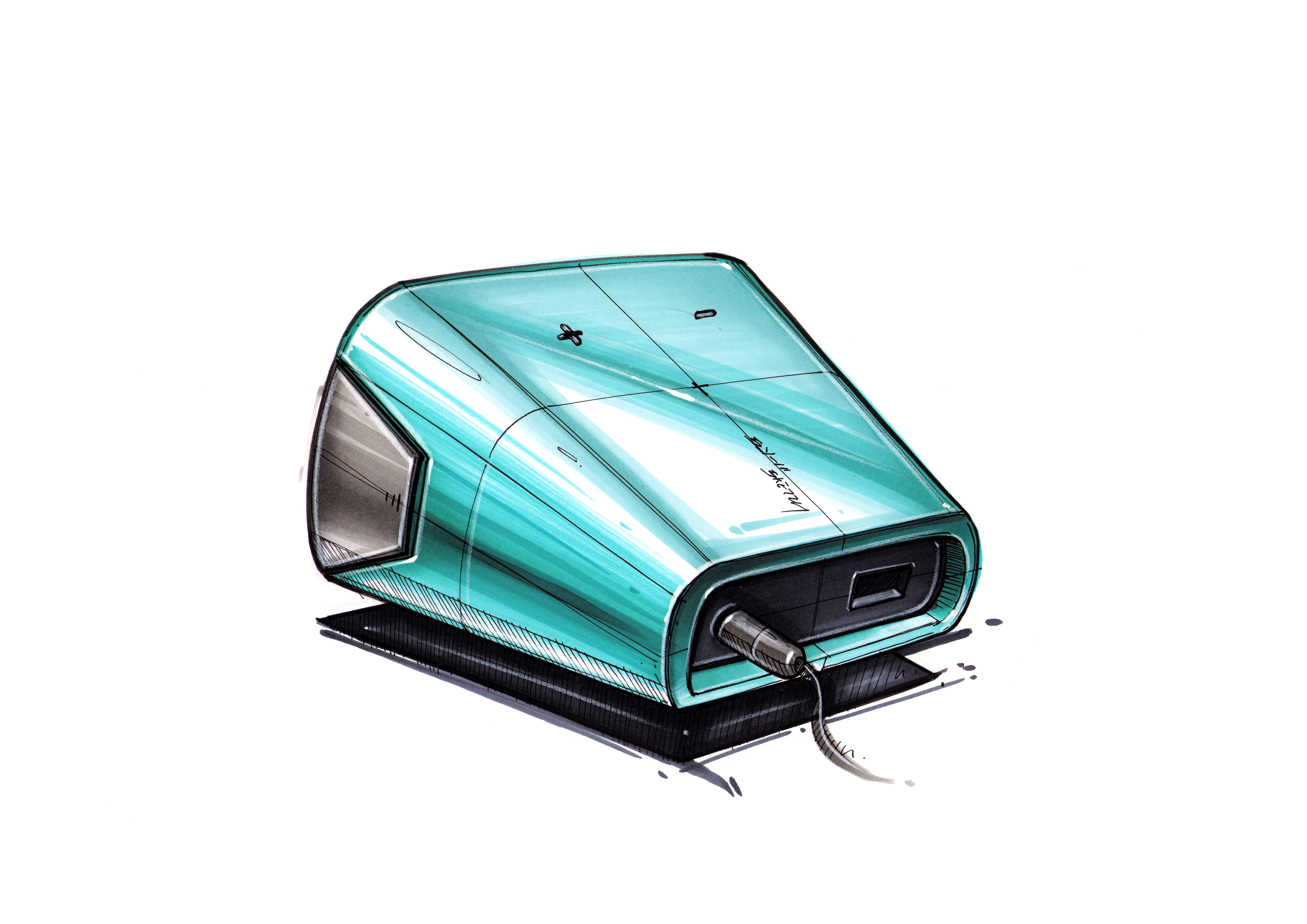 Marker hand drawn，marker pen painting，product design，industrial design，Hand drawn industrial design，Hand drawn product design，