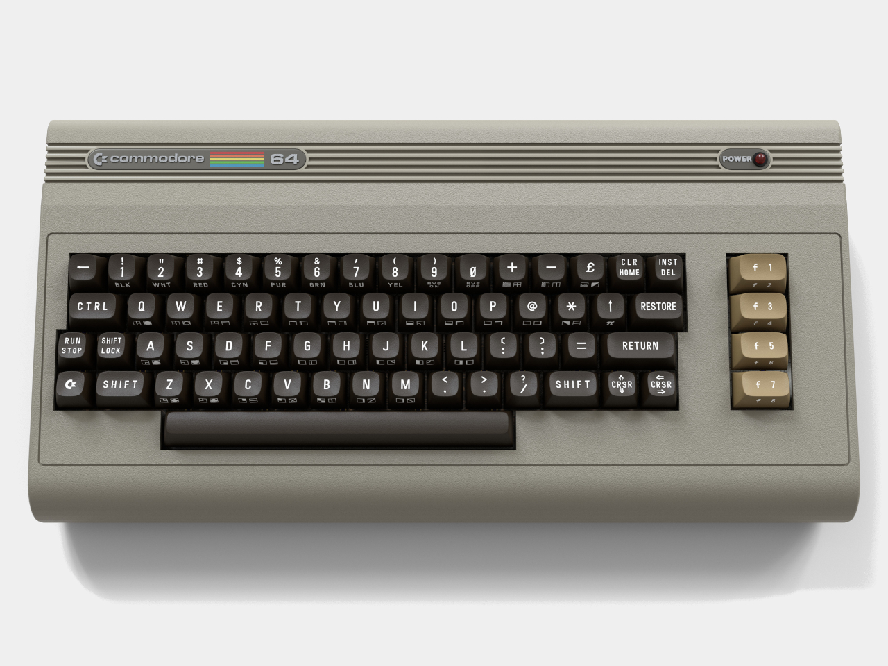 Commodore 64 Ultimat，Limited Neon Edition，Gold-plated shell，Light effect out of the box，