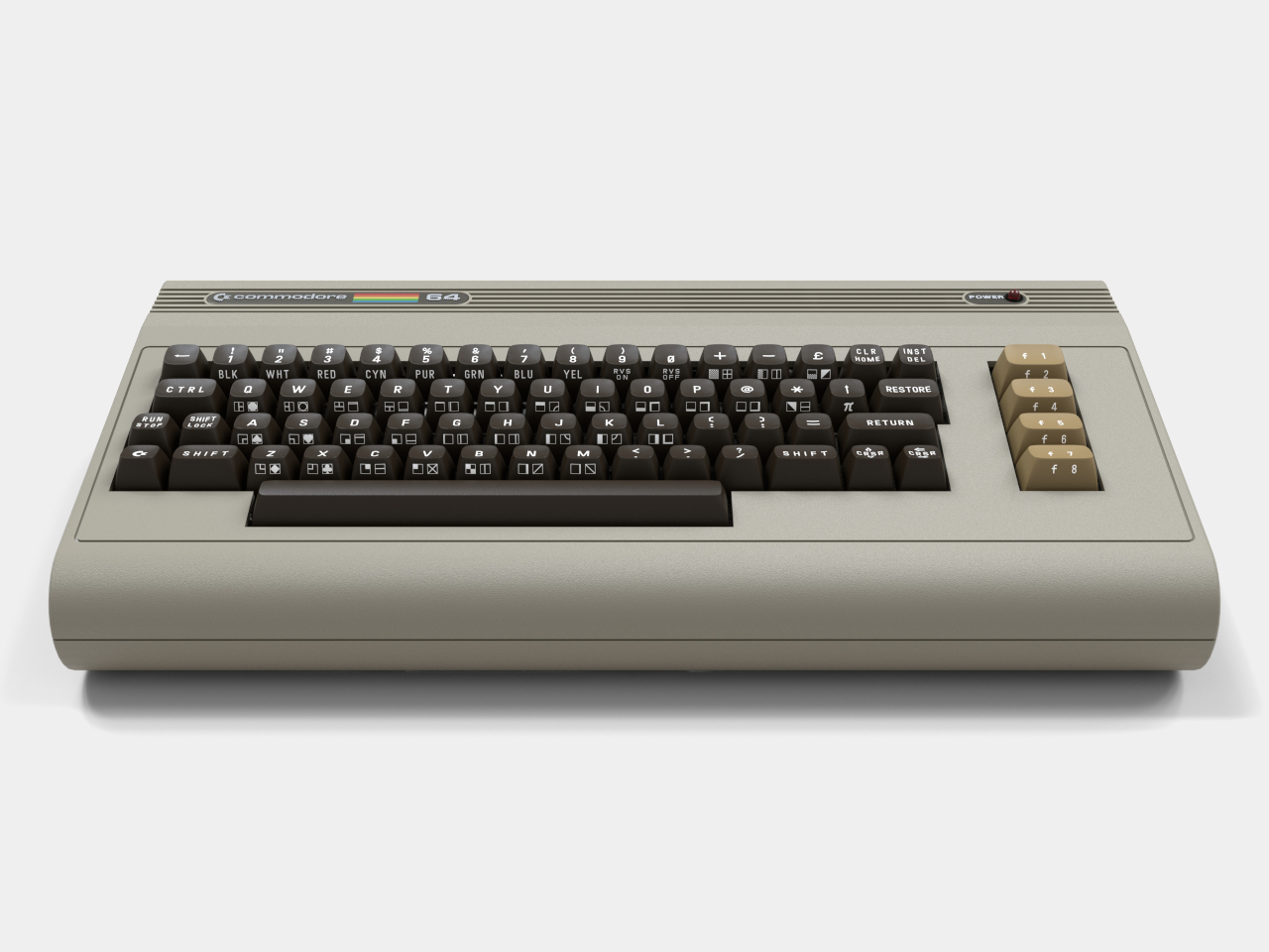 Commodore 64 Ultimat，Limited Neon Edition，Gold-plated shell，Light effect out of the box，