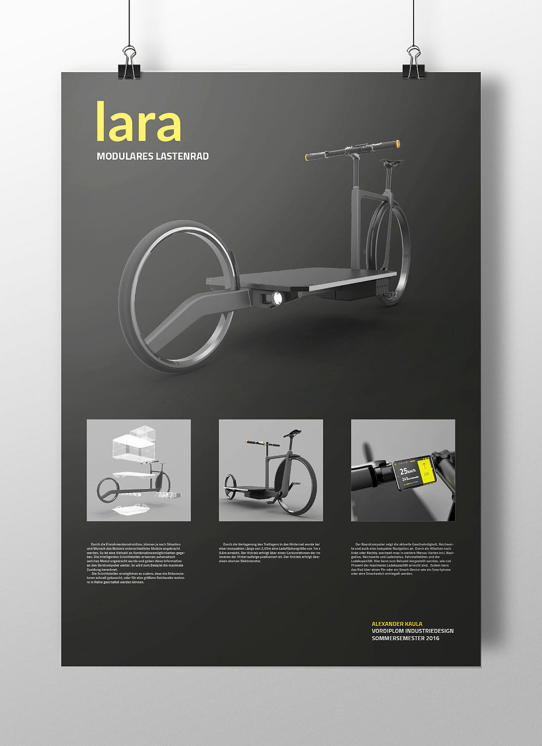 black，Automatic design，Cargo bicycle，lara，