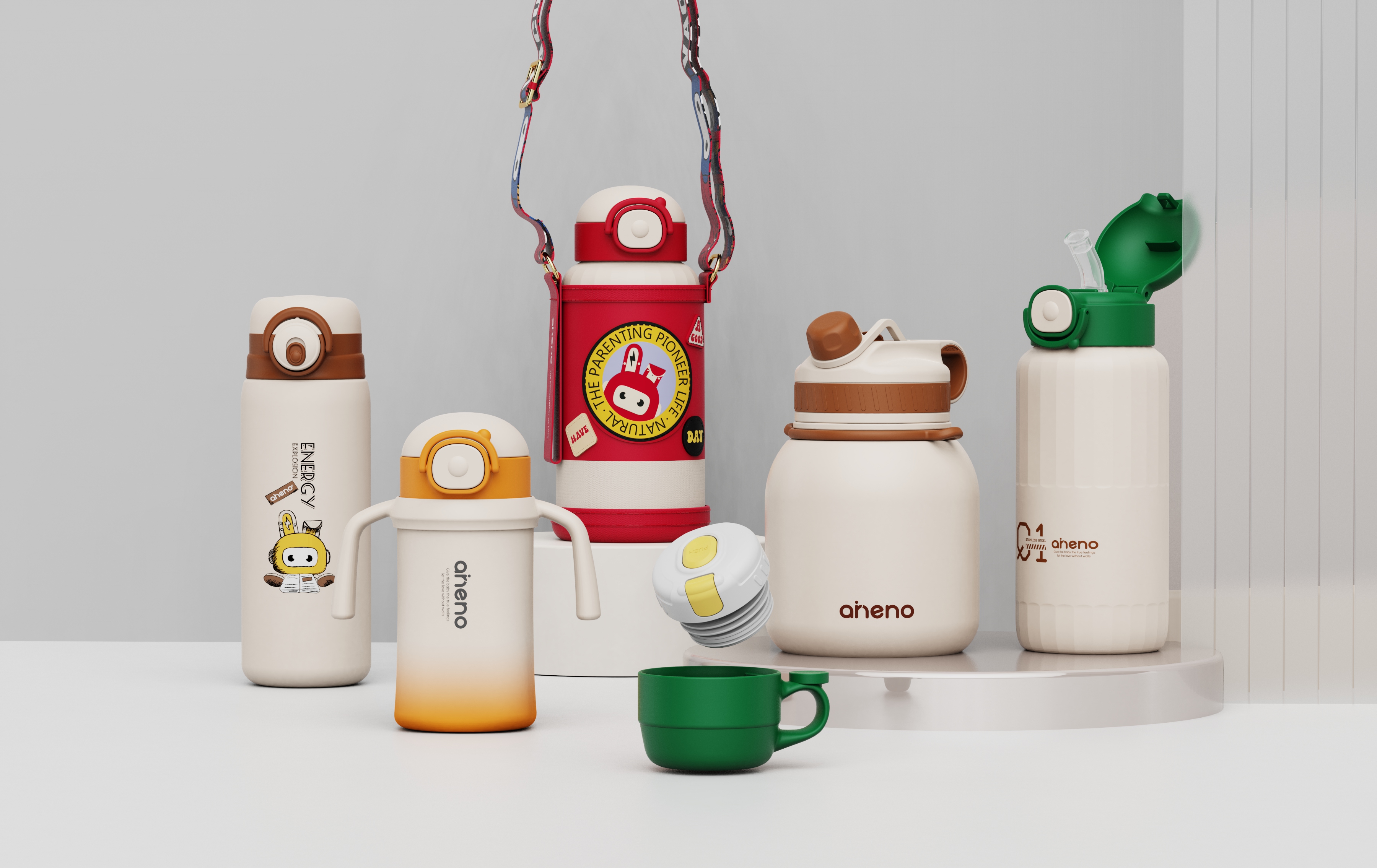 Small month-old special, water and milk dual-use，Appearance design，Product modeling design，