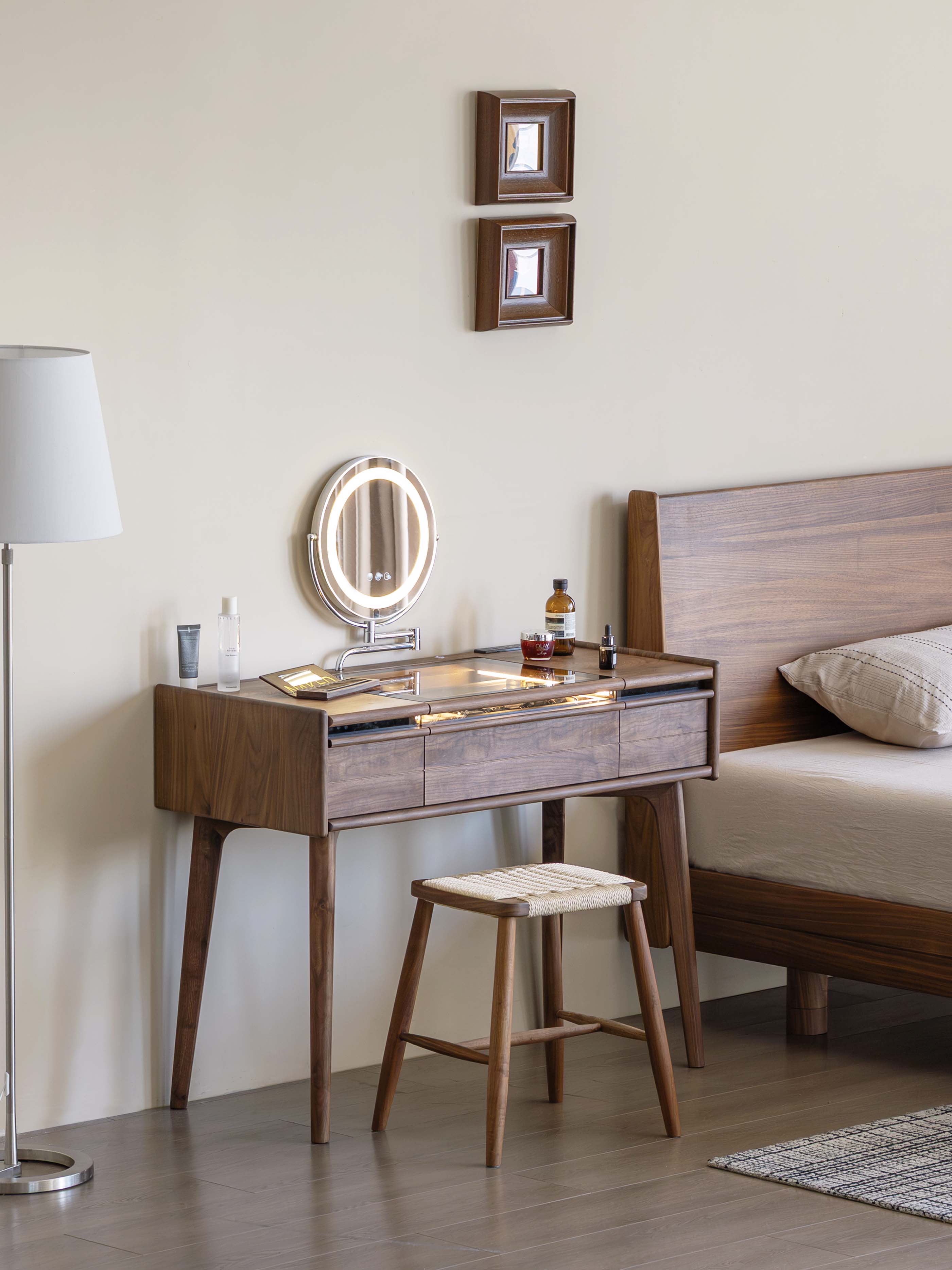 furniture design ，Residential Furniture，Original design，Solid wood furniture，Black walnut furniture，Dresser design，