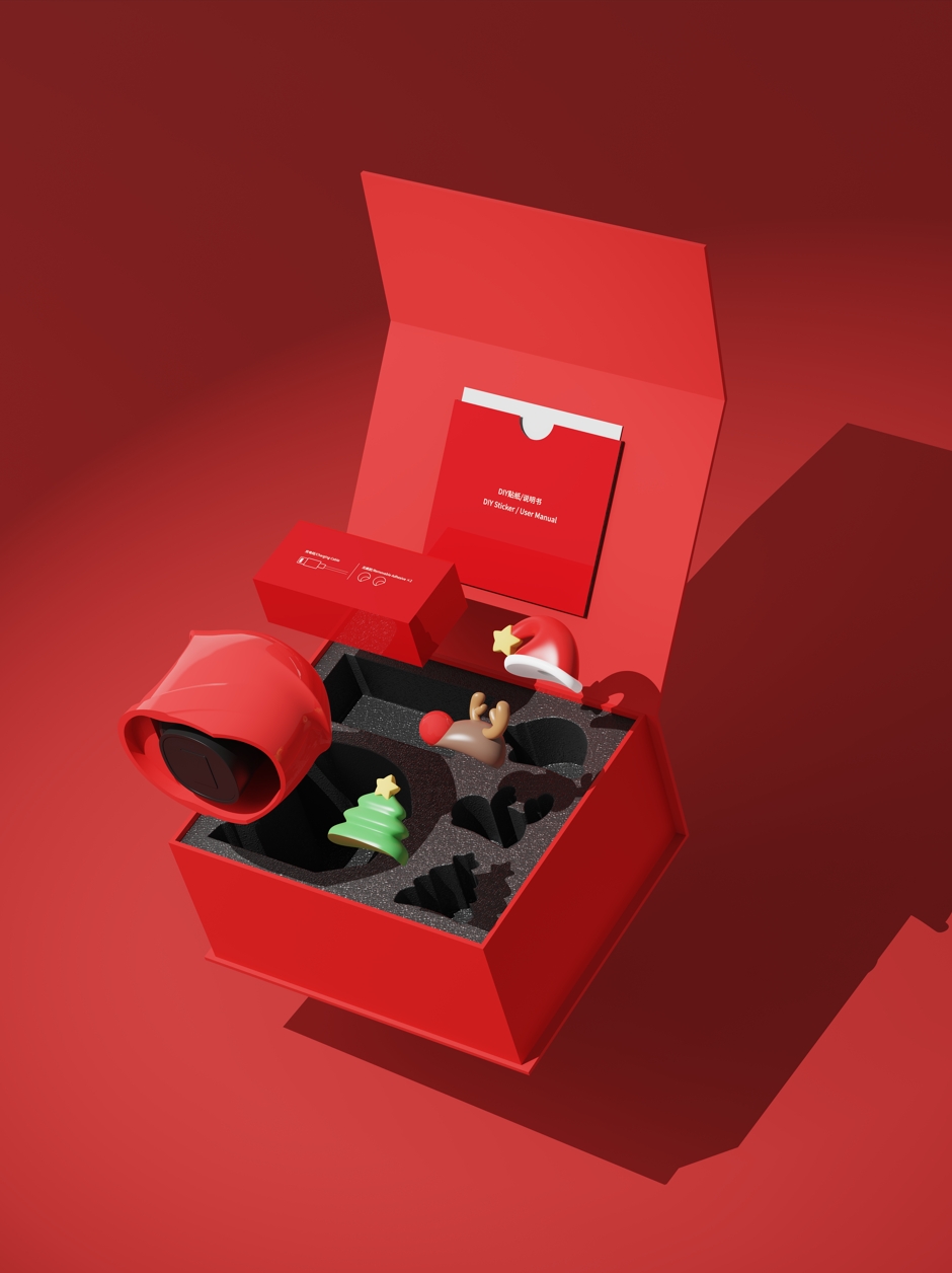 mangogo，Christmas Limited，Merry Christmas，DIY Helmet，