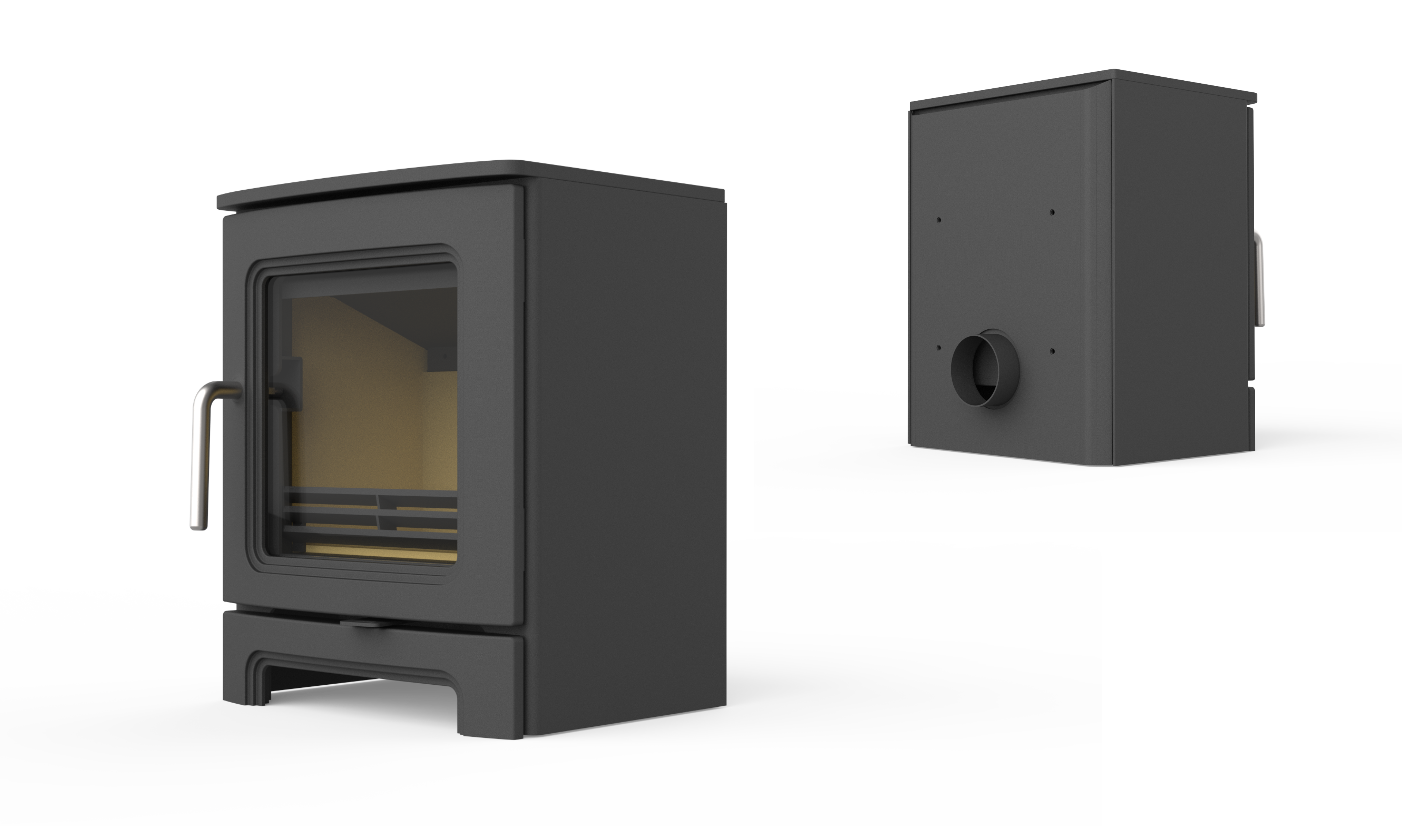 True Fire Fireplace，industrial design，Creative design，sheet metal cast iron，Structural design，Prototype production，design analysis ，Wood burning fireplace，