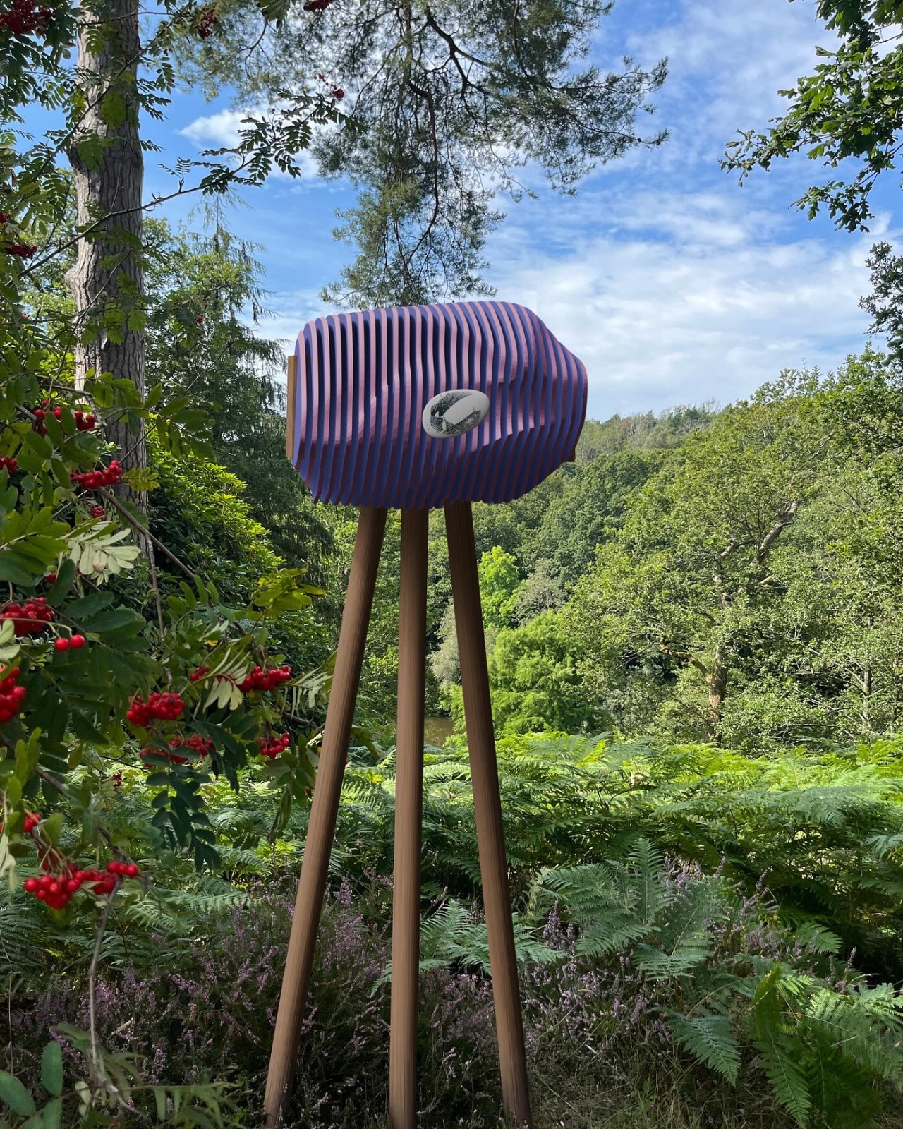 Seed Stories，Public art ，Bamboo frame，natural beehive，beeswax，