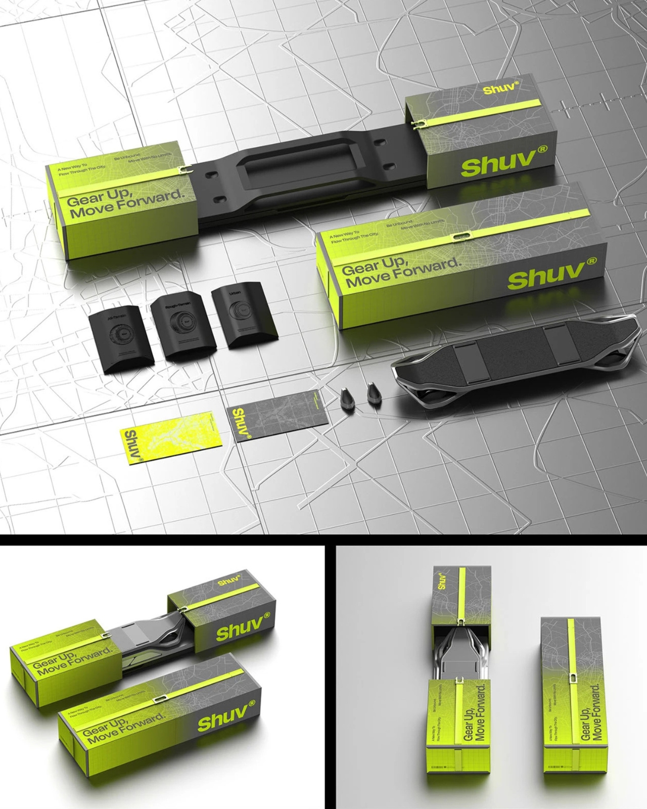 Shuv-e Skateboard，Heritage，Steampunk，Carbon fiber structure，