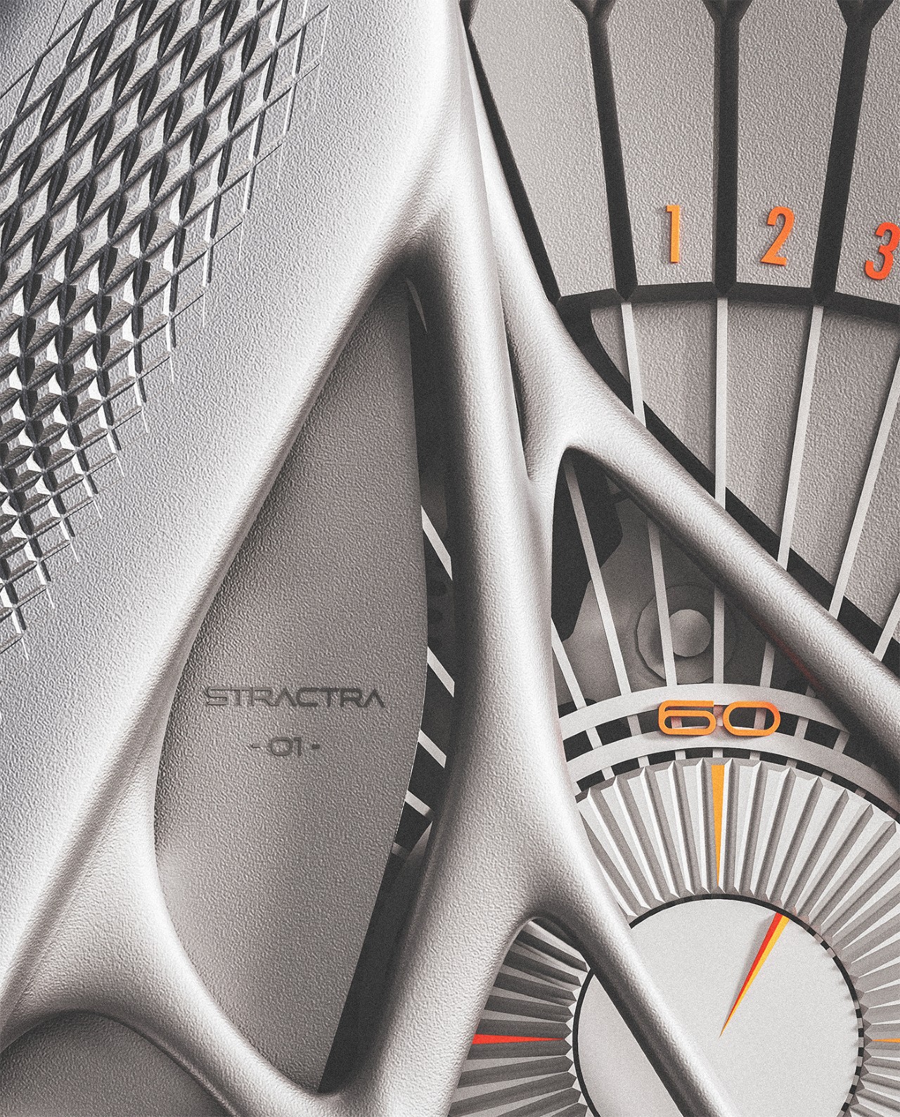 3D printing，alien face-hugging worm，Wrist watch，Alien，titanium alloy，