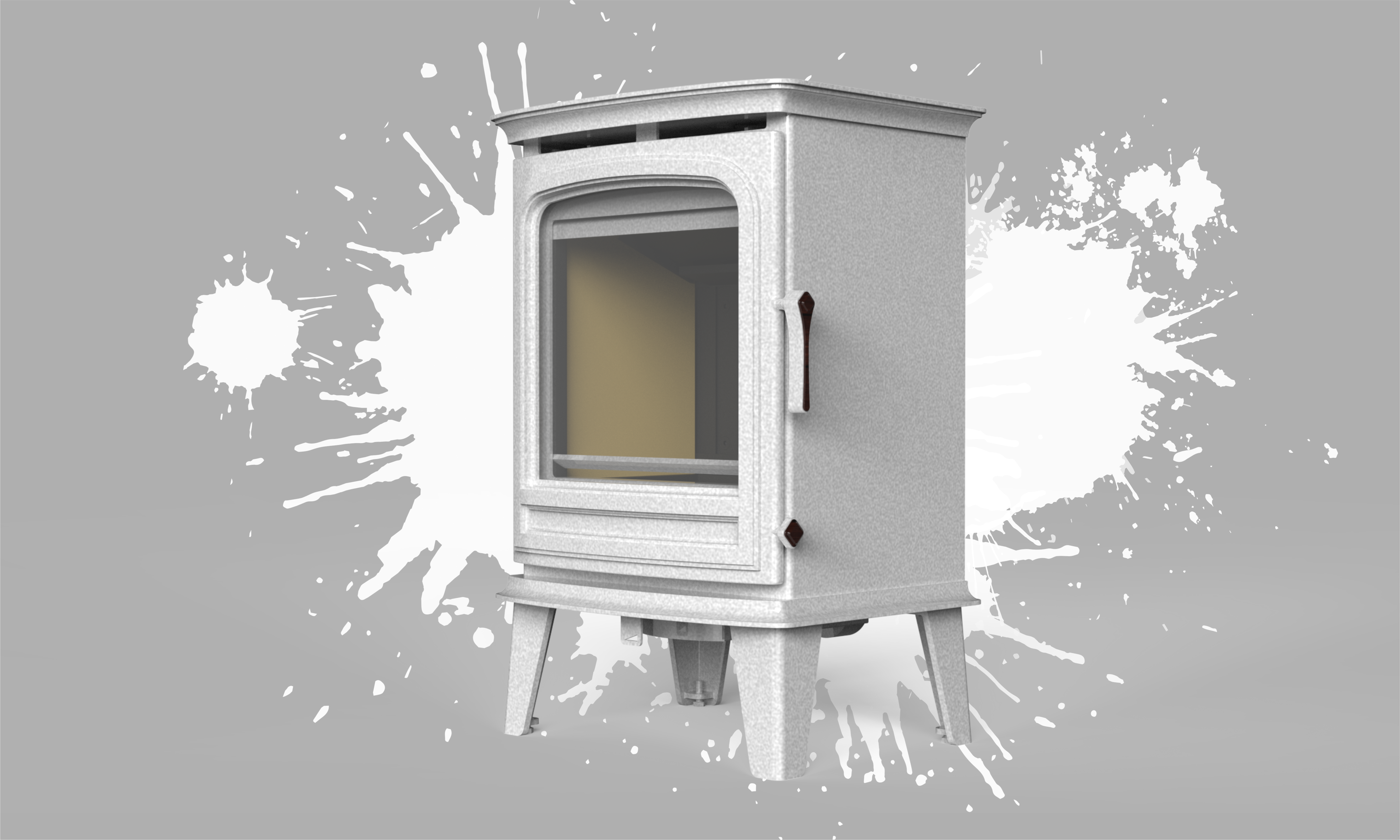 industrial design，Creative design，sheet metal cast iron，Structural design，Prototype production，design analysis ，Wood burning fireplace，True Fire Fireplace，