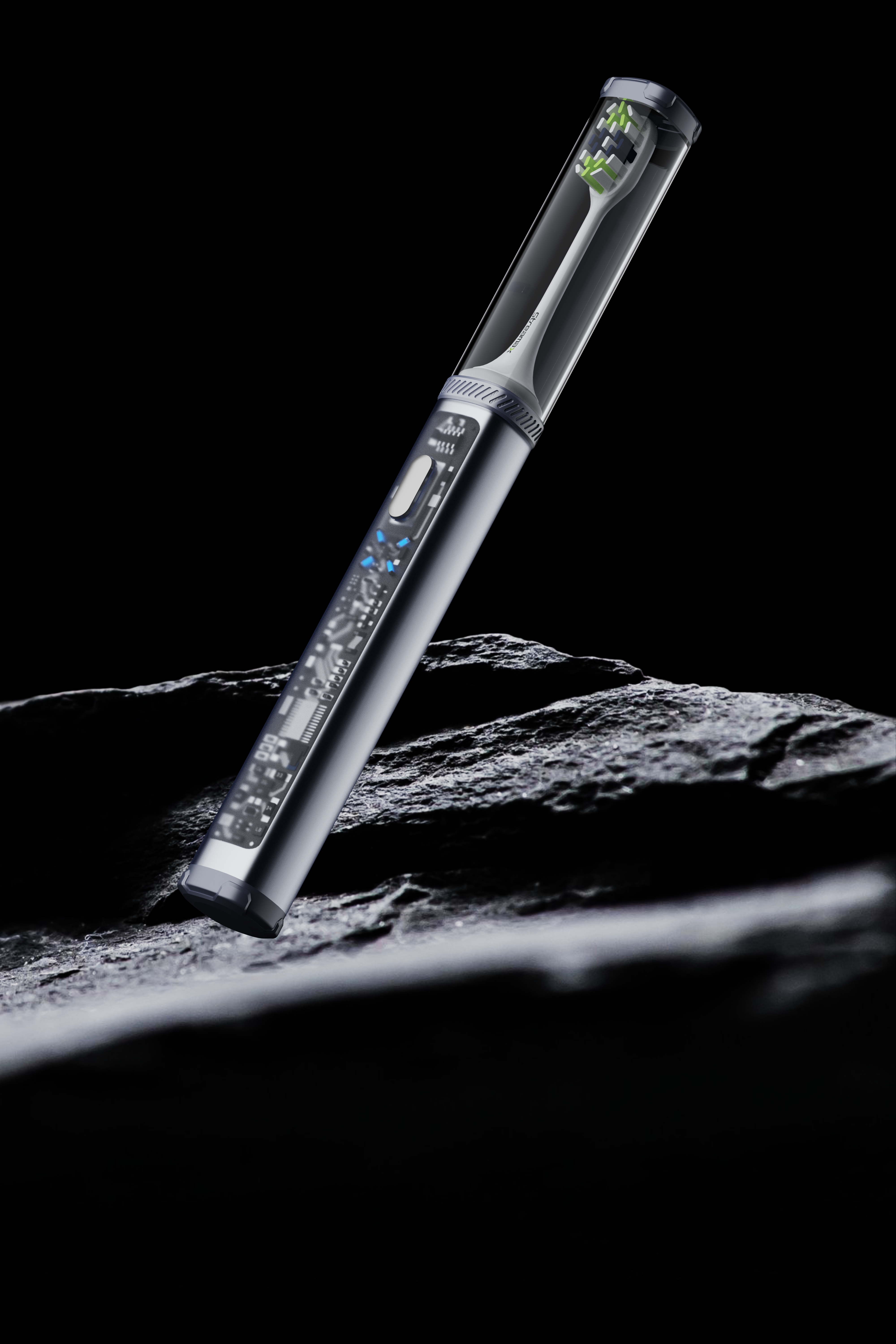 Electric toothbrush，Transparent element，cleantech，Science and technology sense product design，