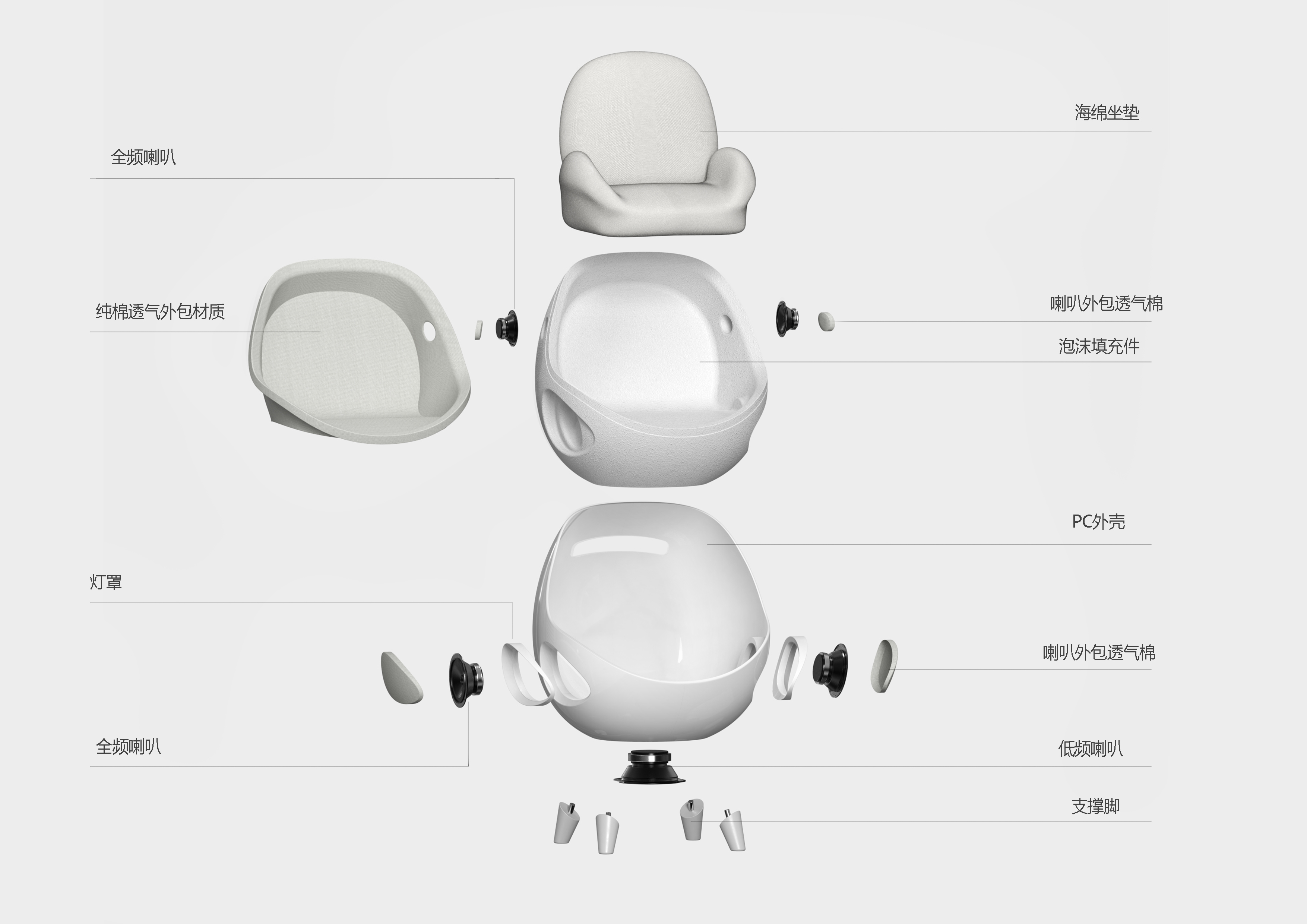 loudspeaker box，chair，sofa，music，sound，horn，chair，