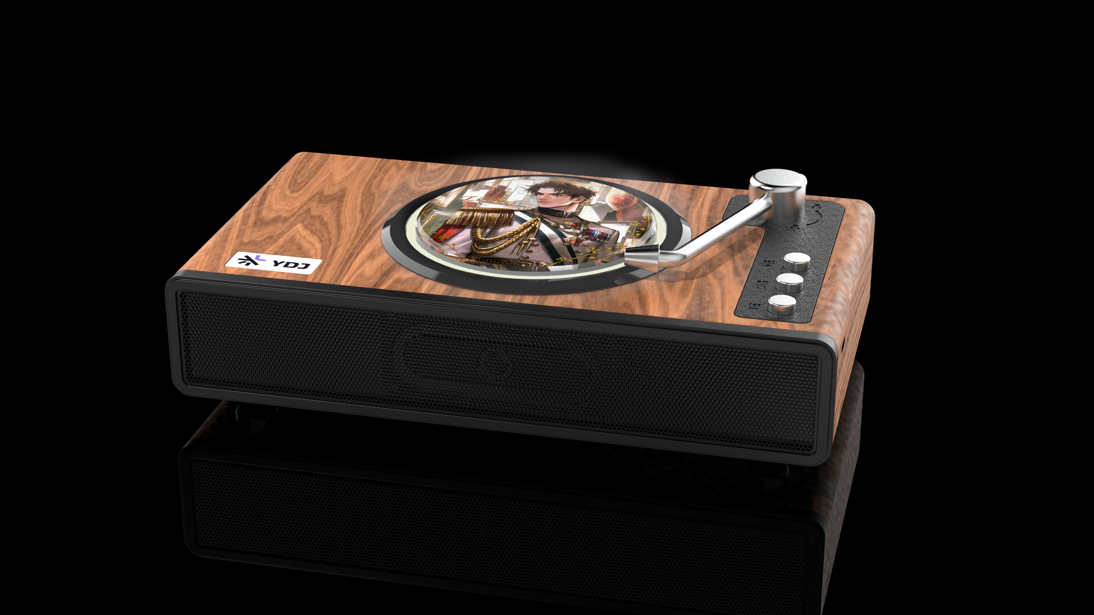 sound，Bluetooth Speaker ，Barb，badge，industrial design，product design，keyshot，Tabletop decoration，