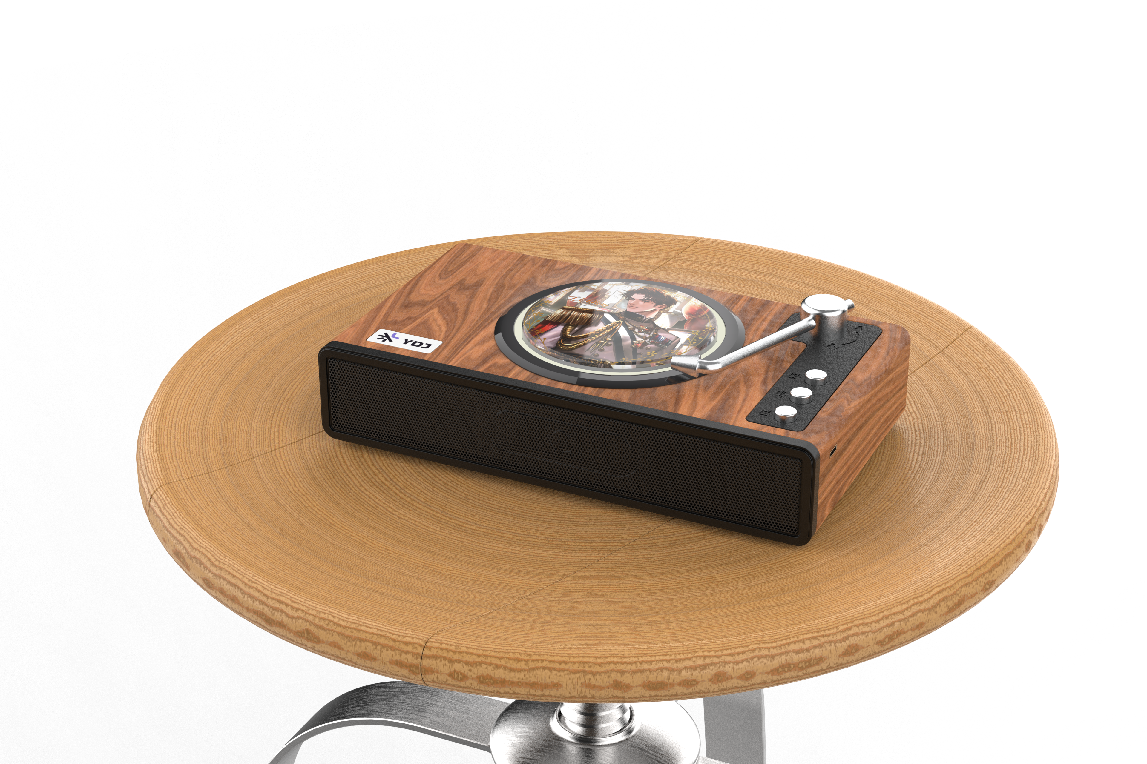 sound，Bluetooth Speaker ，Barb，badge，industrial design，product design，keyshot，Tabletop decoration，