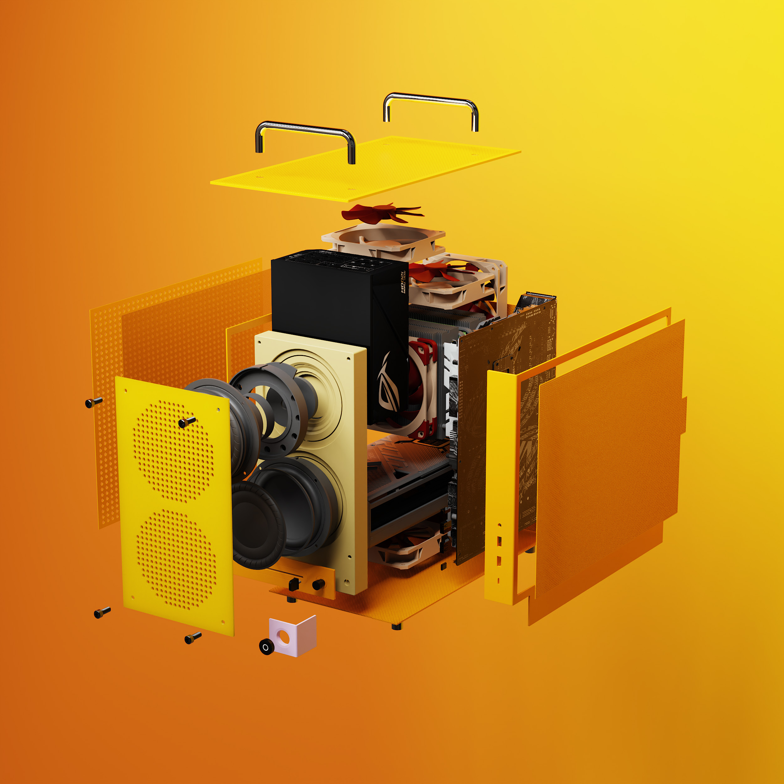 Original works，Industry / products，electronic product，Computer machine box，Consumer products，Small Host，practice，