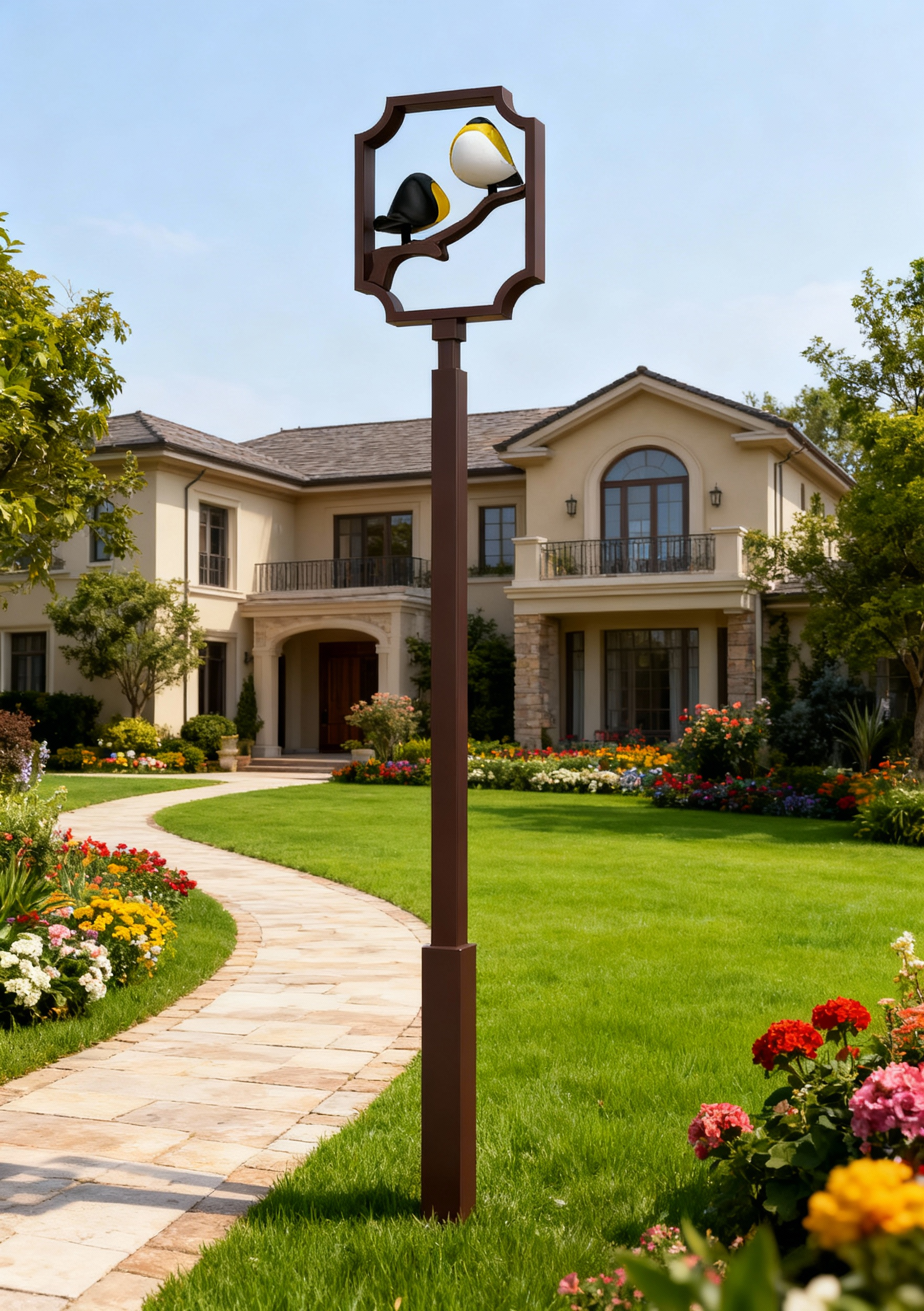 Lamp design，ai，Courtyard lamp，3D modeling，design sketch，street lamp，Outdoor lighting，Brightening，