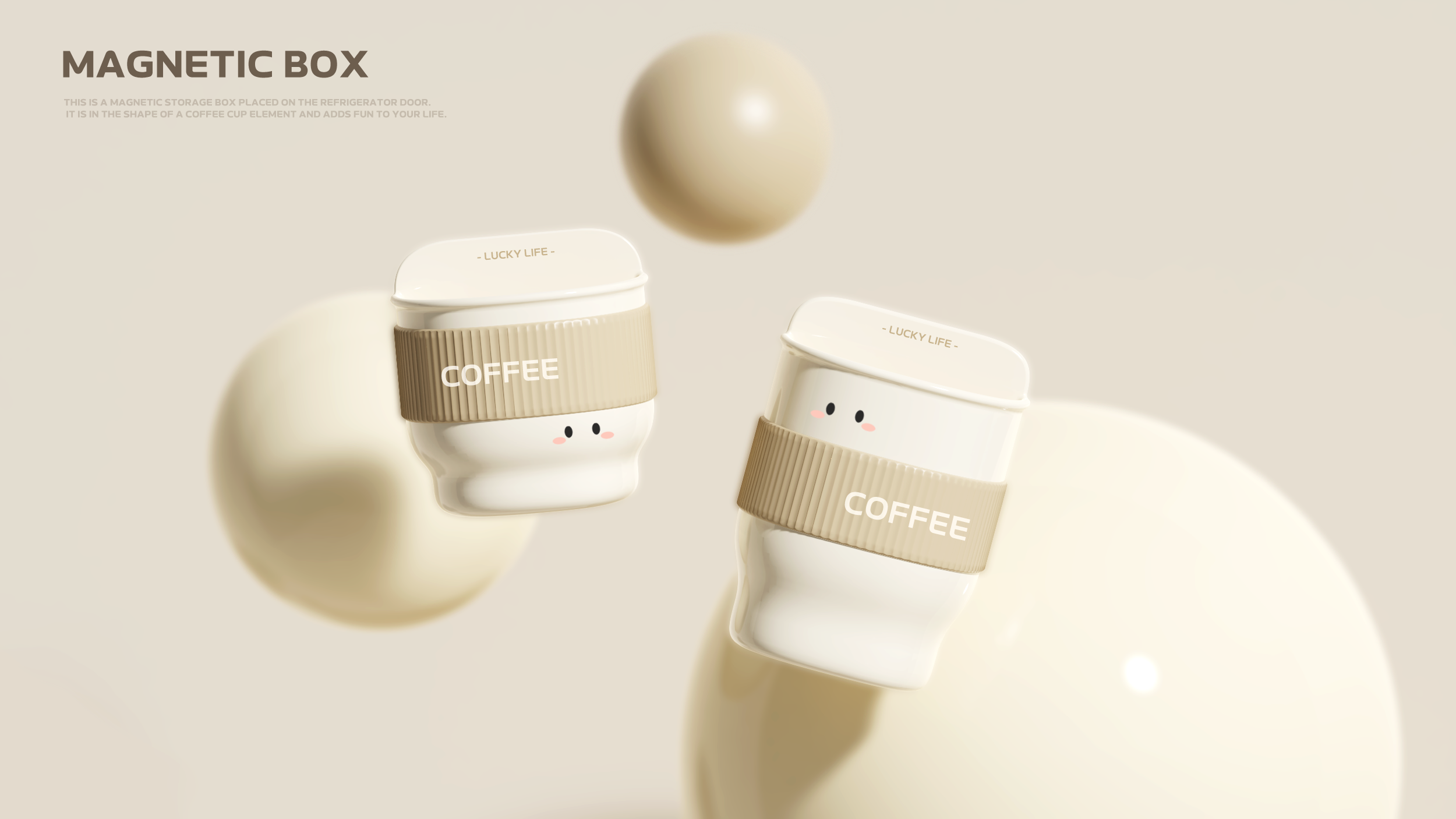 Magnetic attraction，storage box，Coffee，Box，