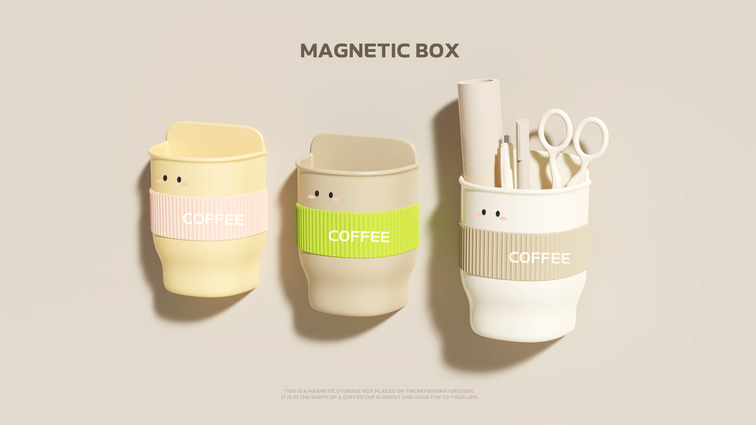 Magnetic attraction，storage box，Coffee，Box，