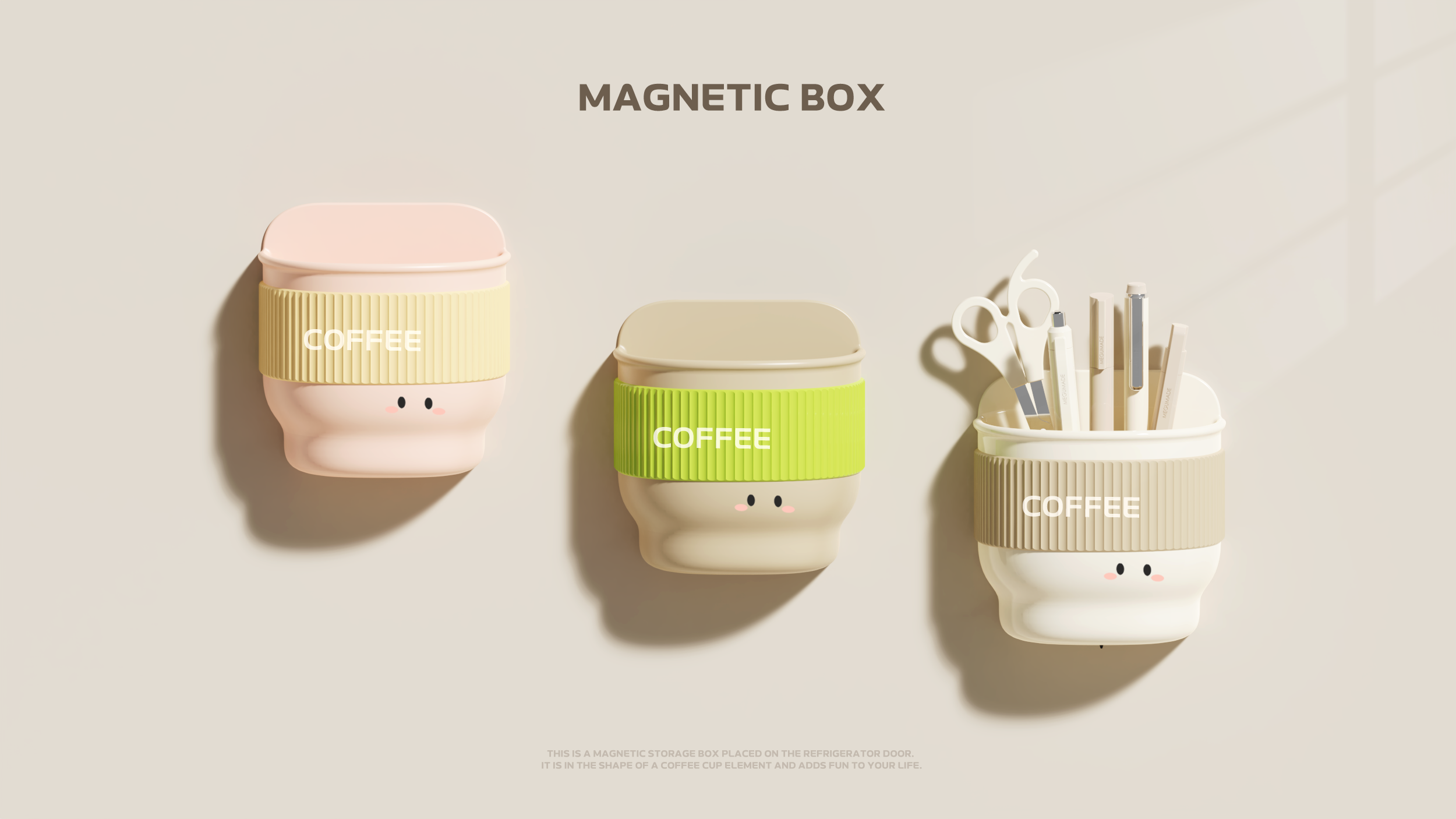 Magnetic attraction，storage box，Coffee，Box，