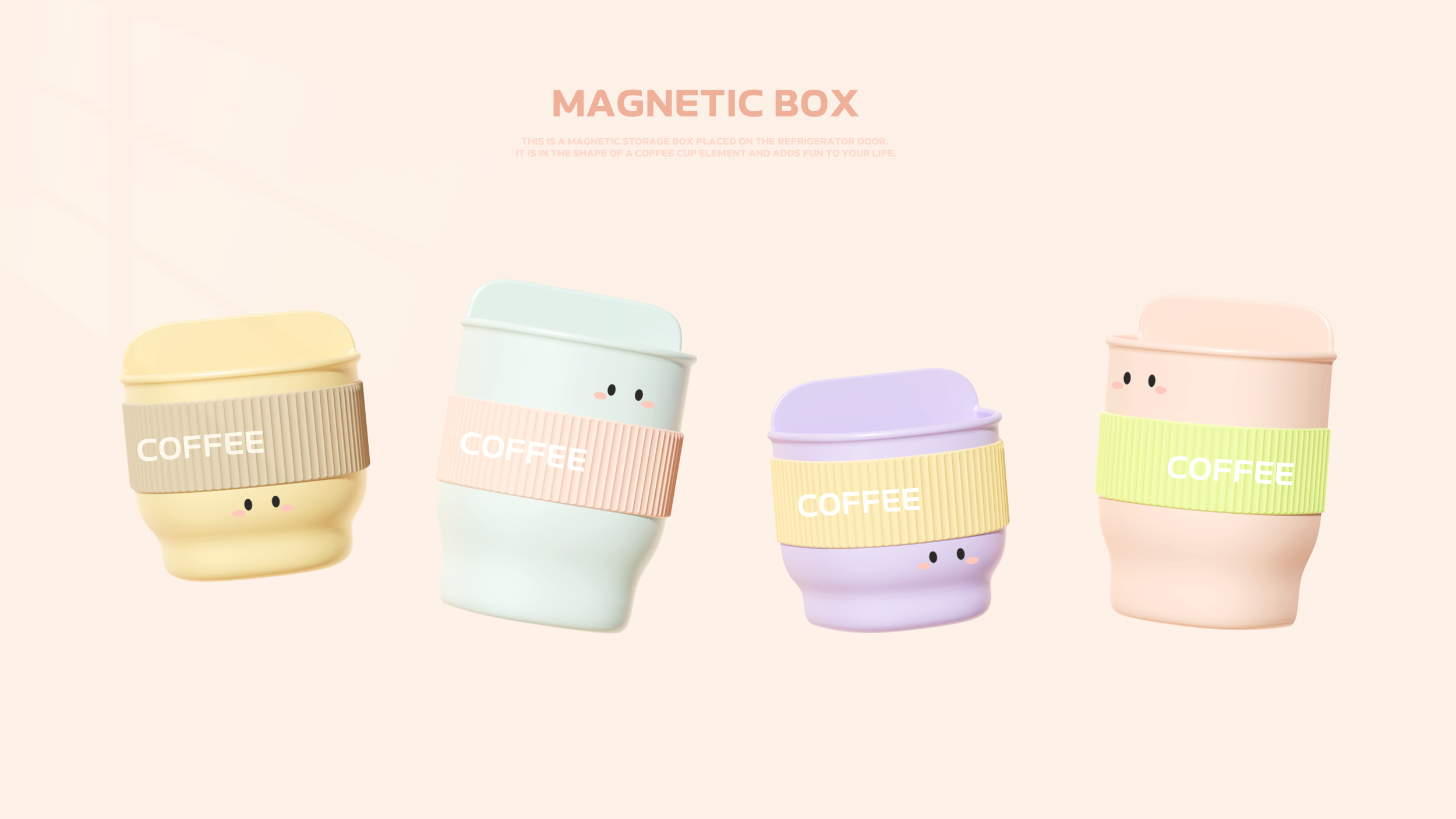 Magnetic attraction，storage box，Coffee，Box，