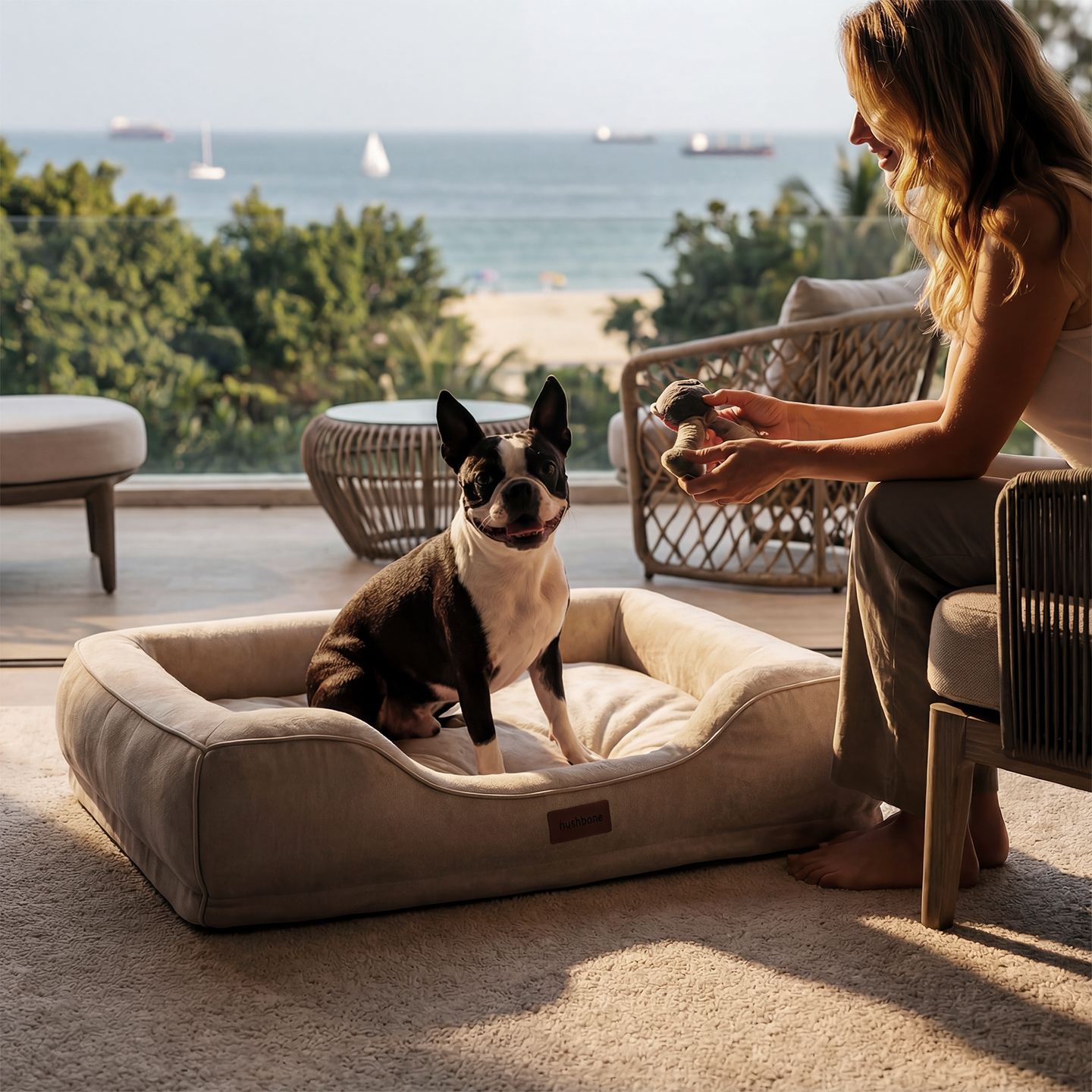 dog sofa, kennel, dog bed, bone shaped dog bed, pet supplies，