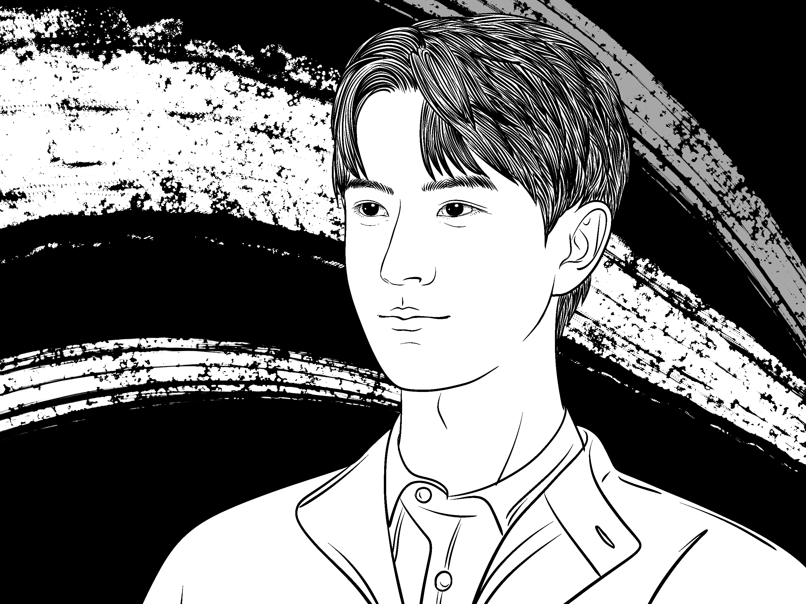 painting，Line drawing，