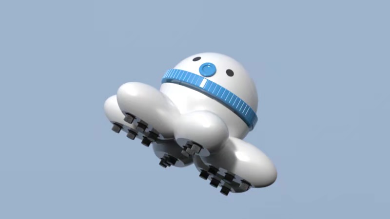 Octopus bionic desktop vacuum cleaner and automatic pencil sharpener，