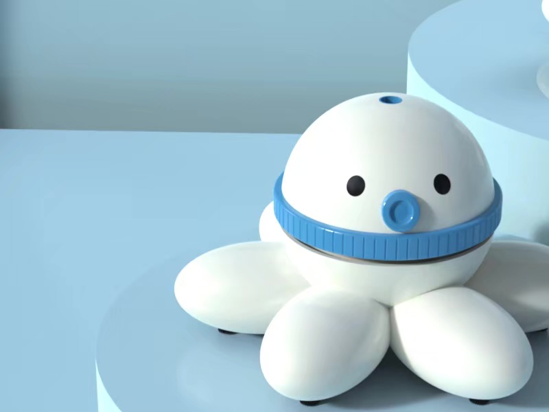 Octopus bionic desktop vacuum cleaner and automatic pencil sharpener，