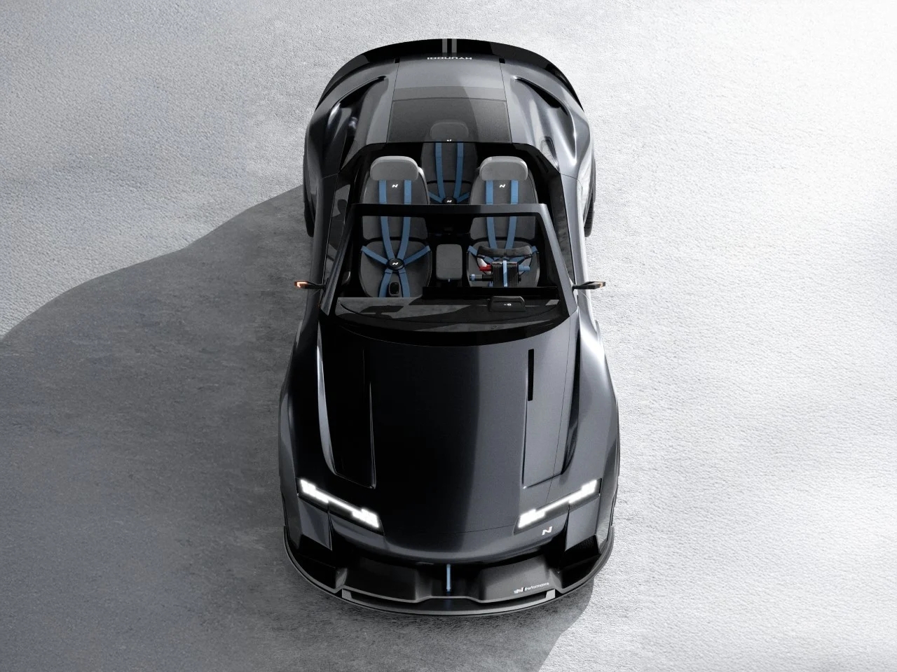 Hyundai N Vision，Three-seater convertible，Concept sports car，Electric Roadster，