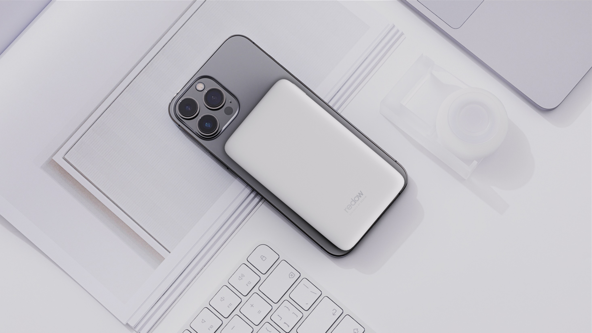 portable battery，Folding magnetic charging treasure，portable source，Bracket，product design，