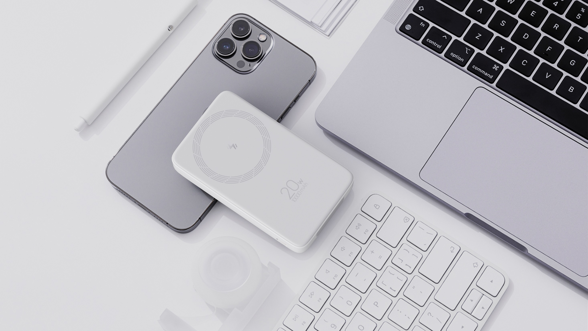 portable battery，Folding magnetic charging treasure，portable source，Bracket，product design，