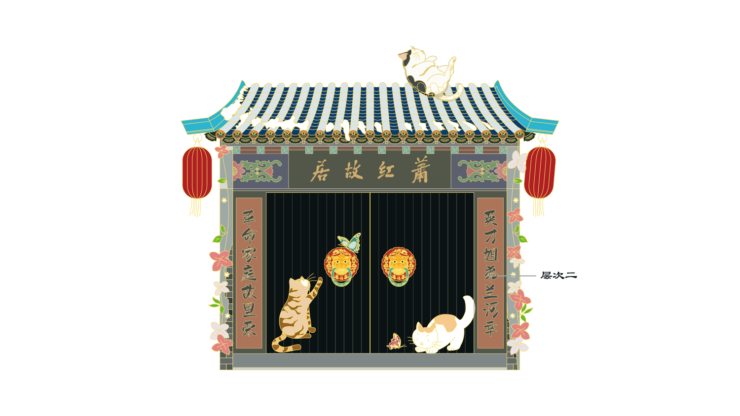 Cultural and creative design，refrigerator magnet，Hulan，Former Residence of Xiao Hong，Harbin，