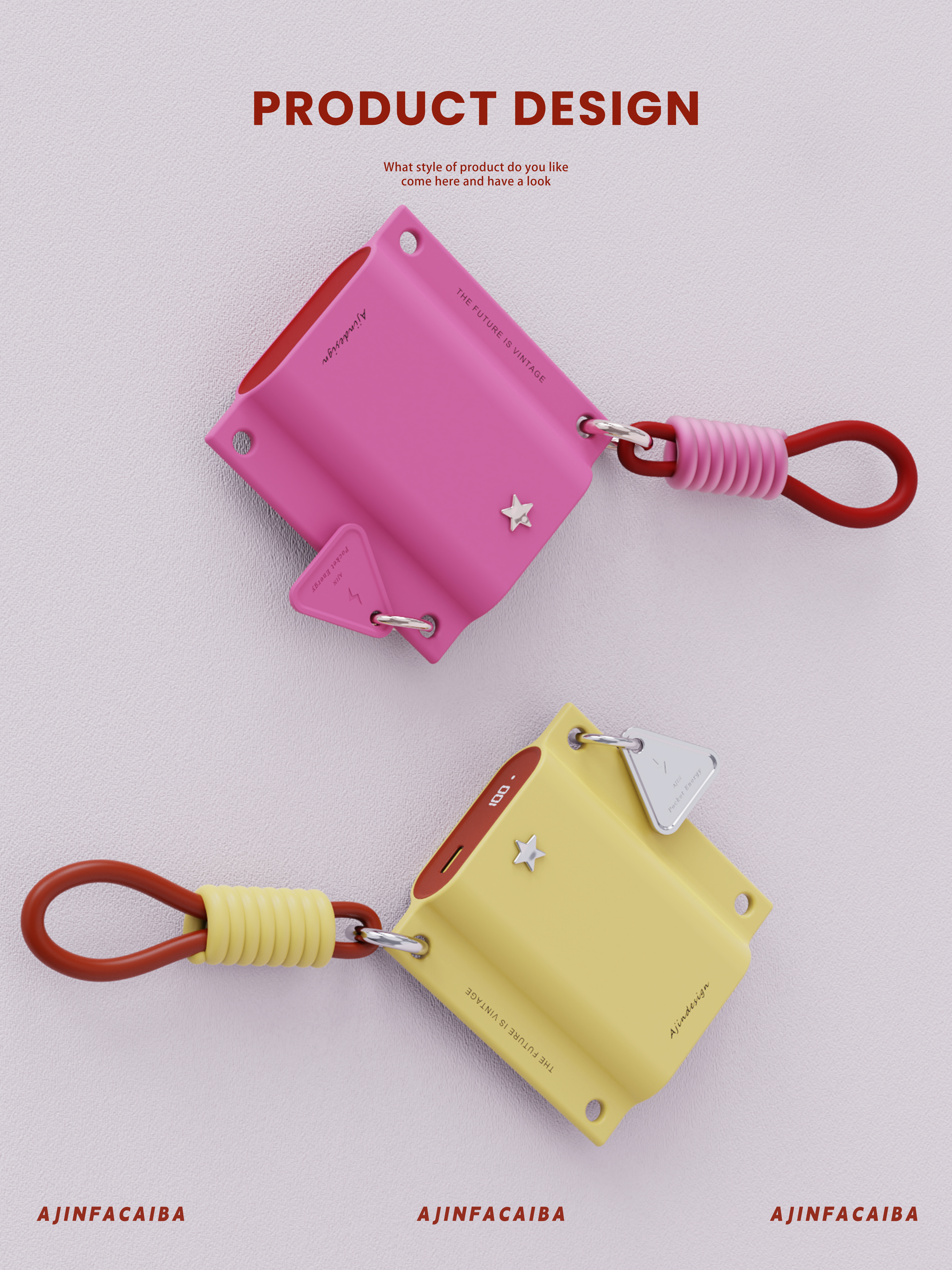 Charging treasure, retro fashion，