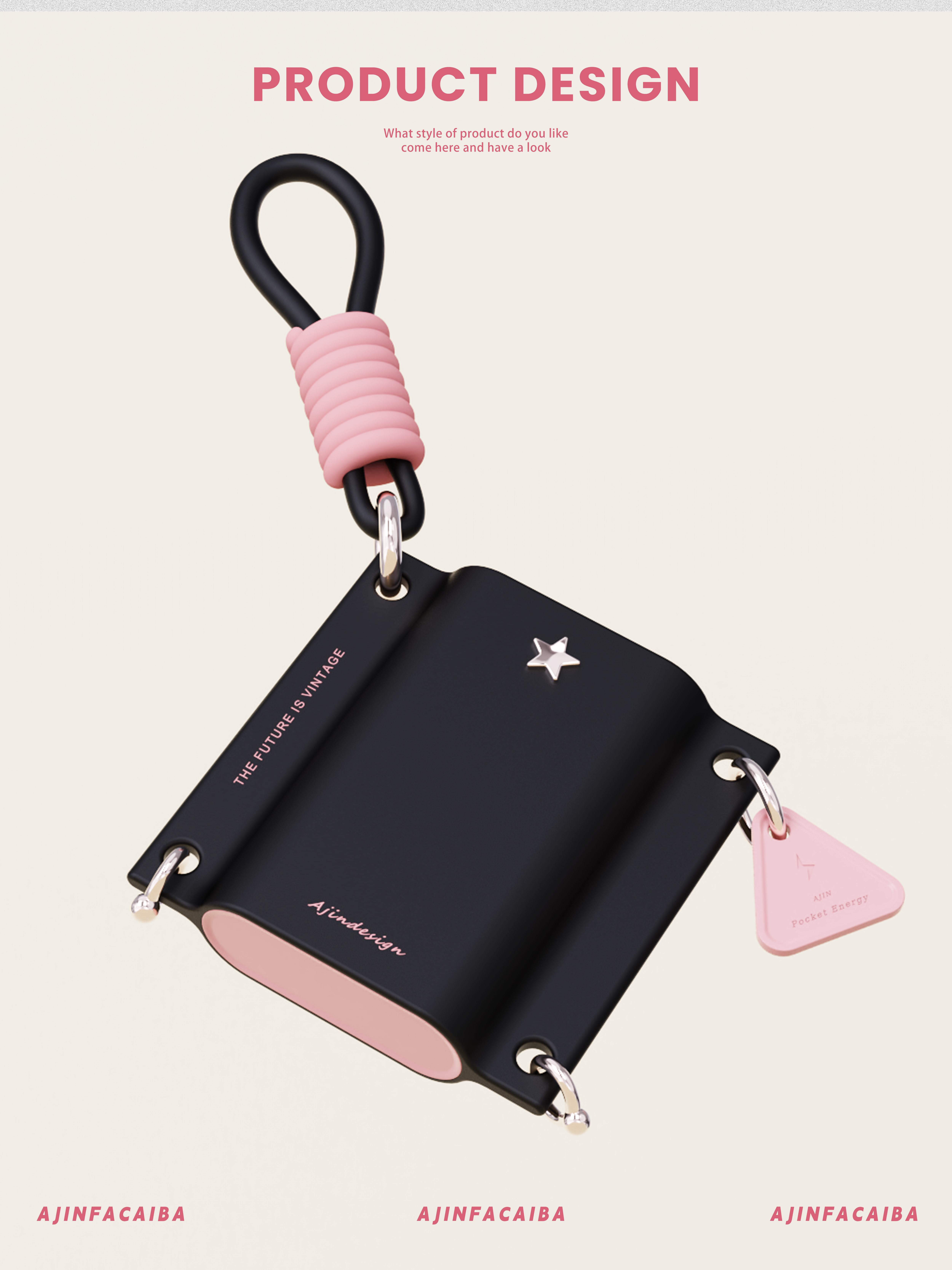 Charging treasure, retro fashion，