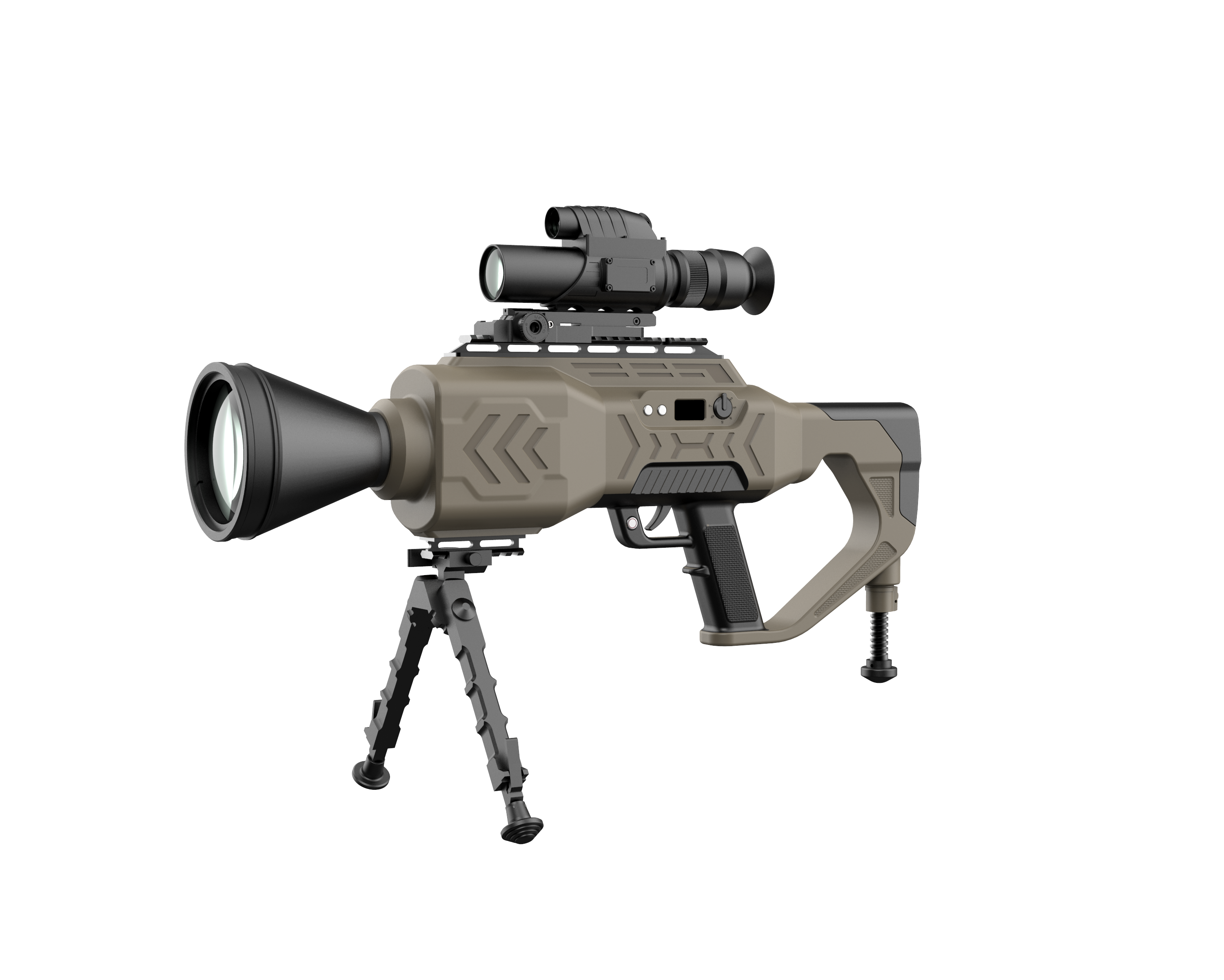 Sniper laser gun design，