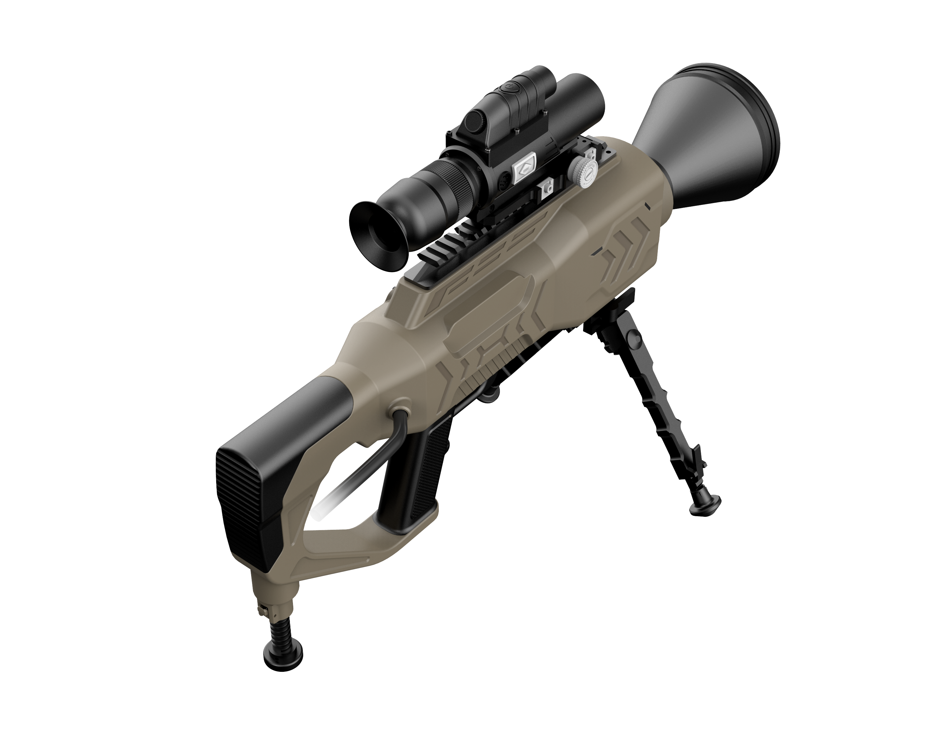 Sniper laser gun design，