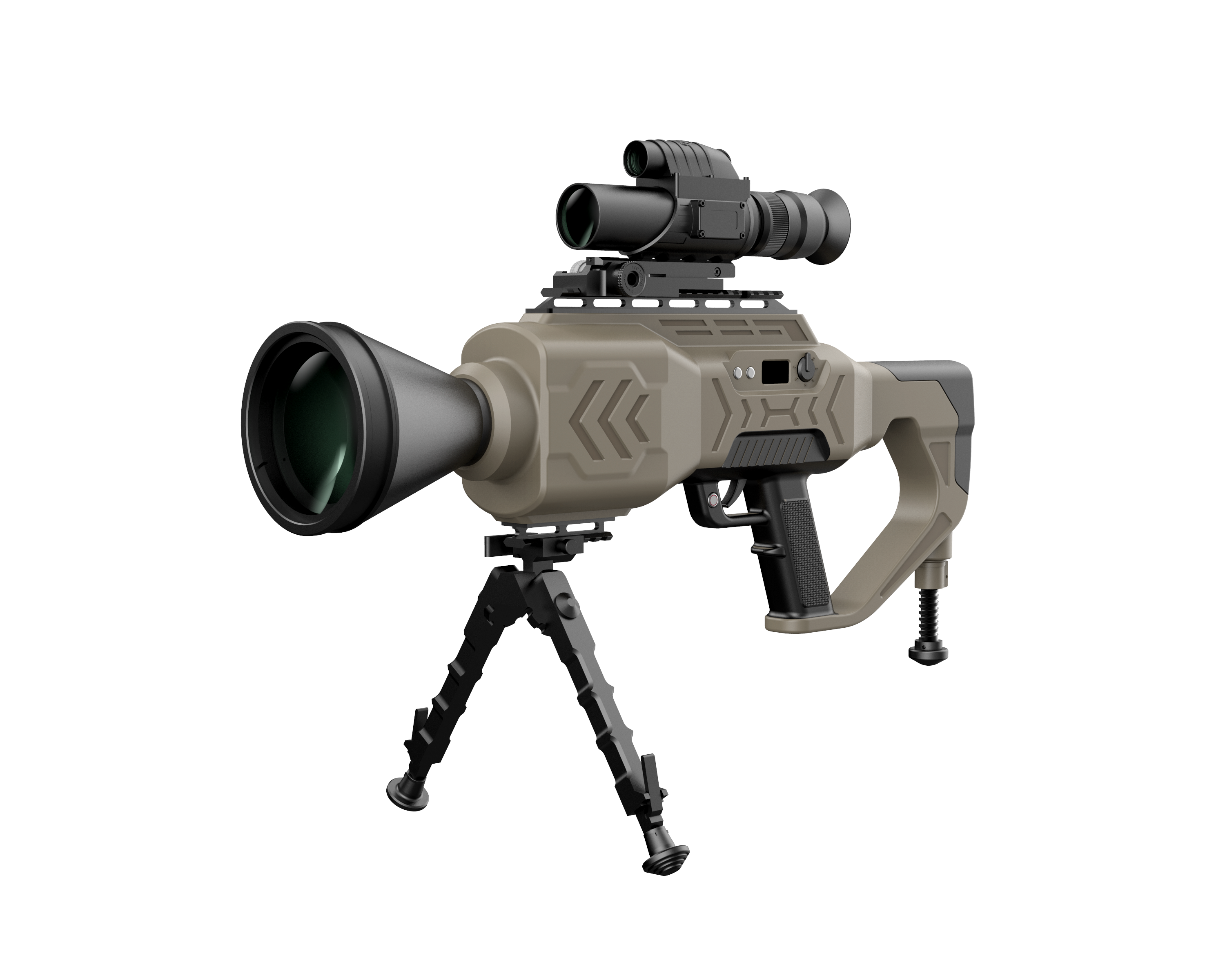 Sniper laser gun design，