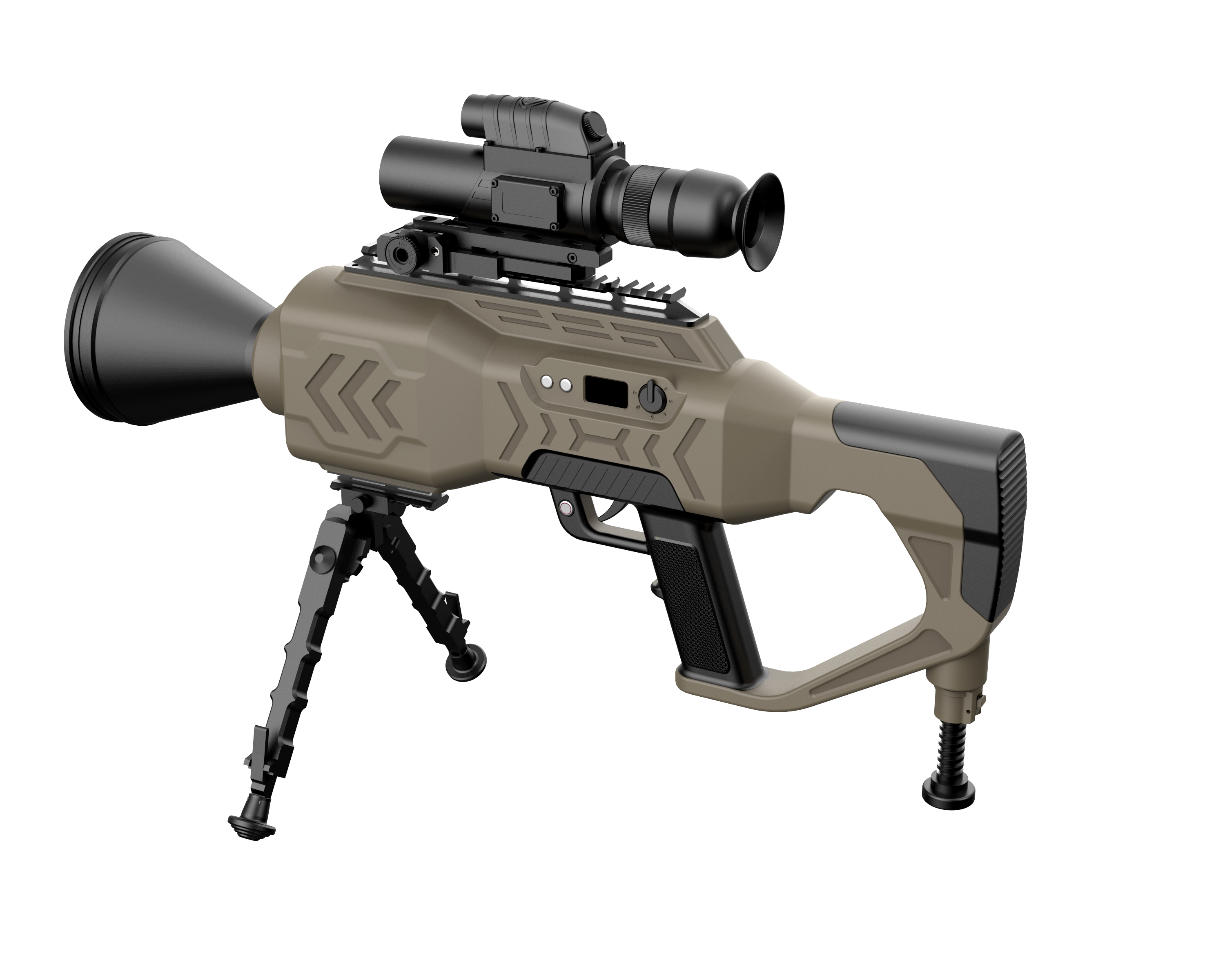 Sniper laser gun design，