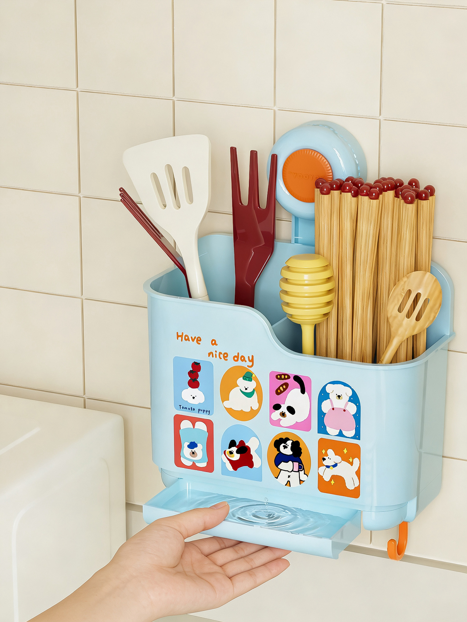 Chopsticks bucket，Receive，dopamine，improve air circulation，kitchen，